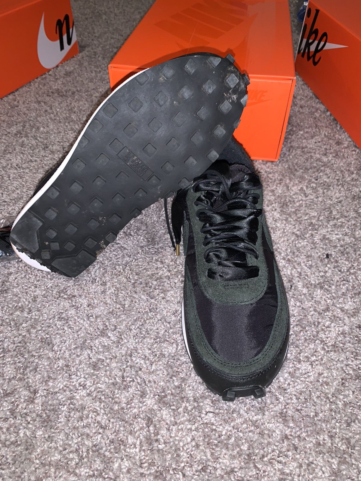 Nike × Sacai LD Waffle Black Nylon Size US 8 / EU 41 - 5 Thumbnail