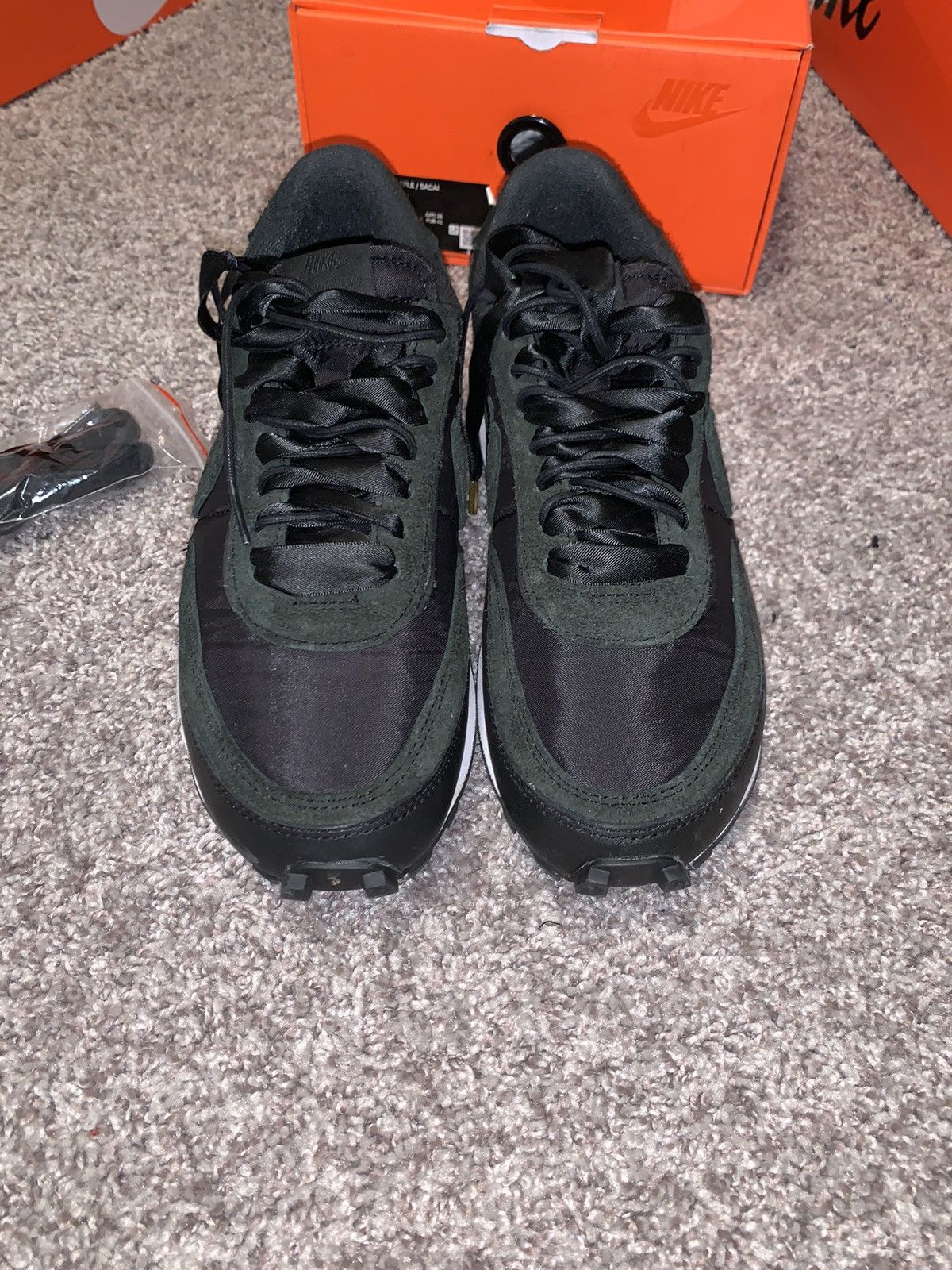 Nike × Sacai LD Waffle Black Nylon Size US 8 / EU 41 - 3 Thumbnail
