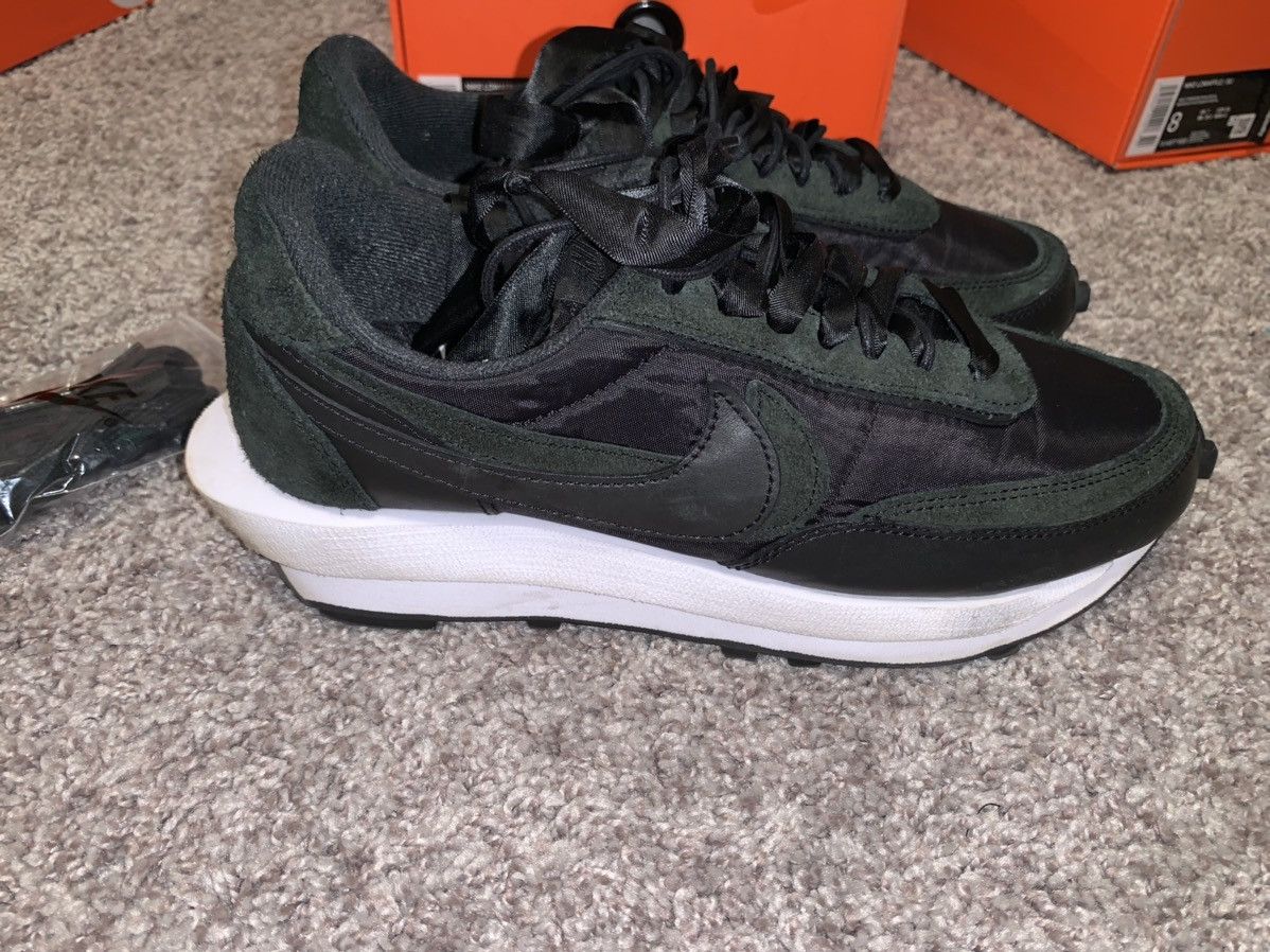 Nike × Sacai LD Waffle Black Nylon Size US 8 / EU 41 - 6 Thumbnail