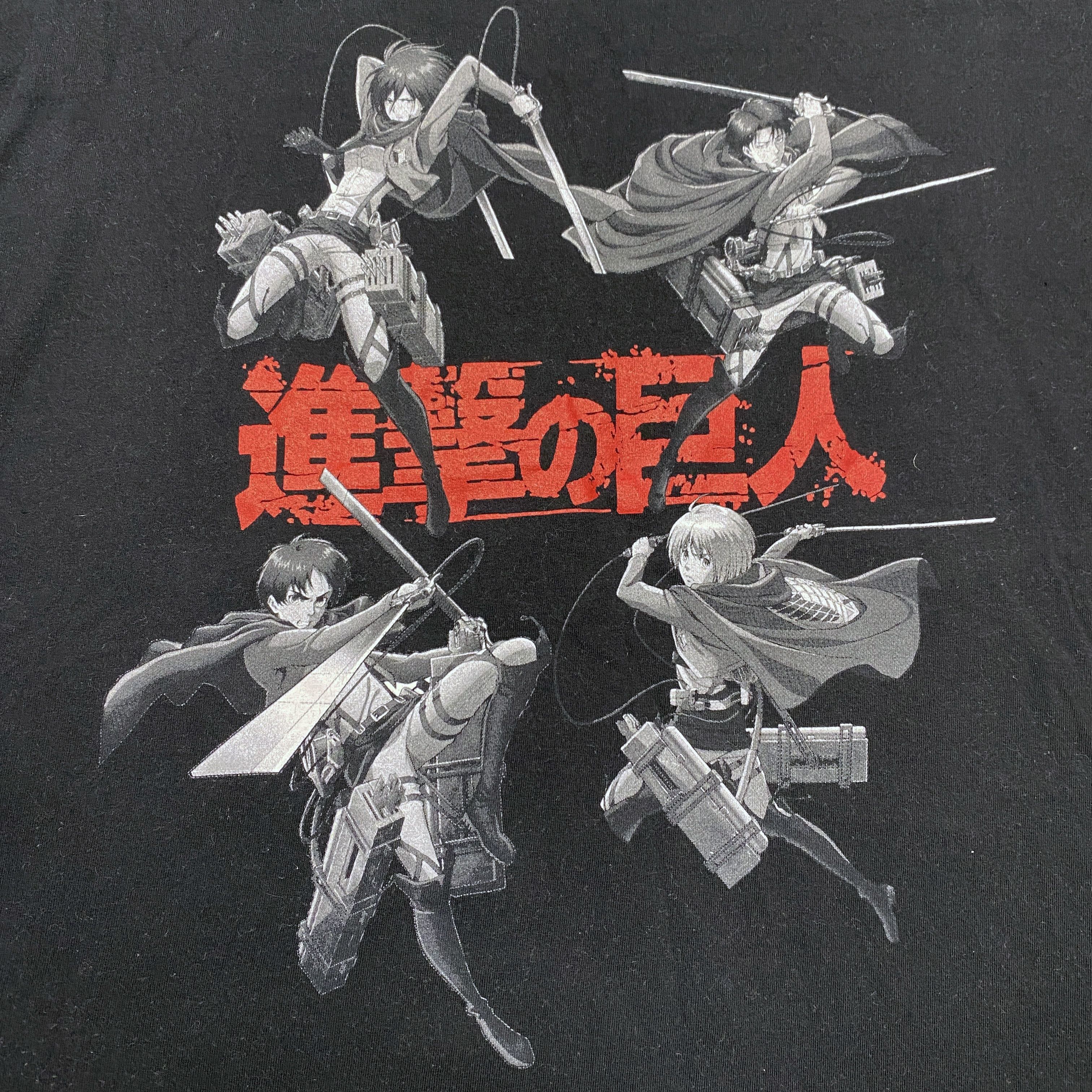 Anime Attack On Titan Vintage Anime T Shirt Size US M / EU 48-50 / 2 - 2 Thumbnail