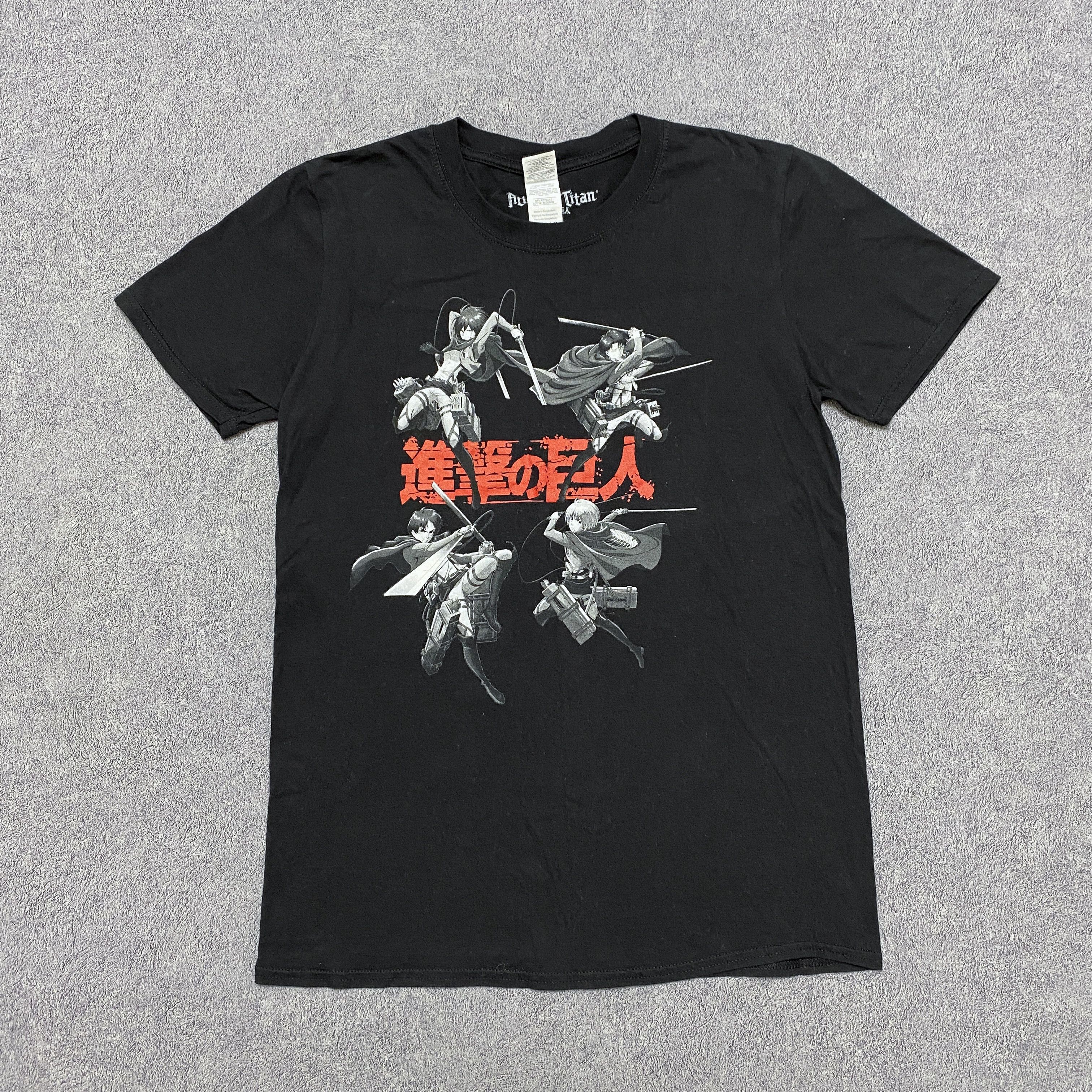Anime Attack On Titan Vintage Anime T Shirt Size US M / EU 48-50 / 2 - 1 Thumbnail