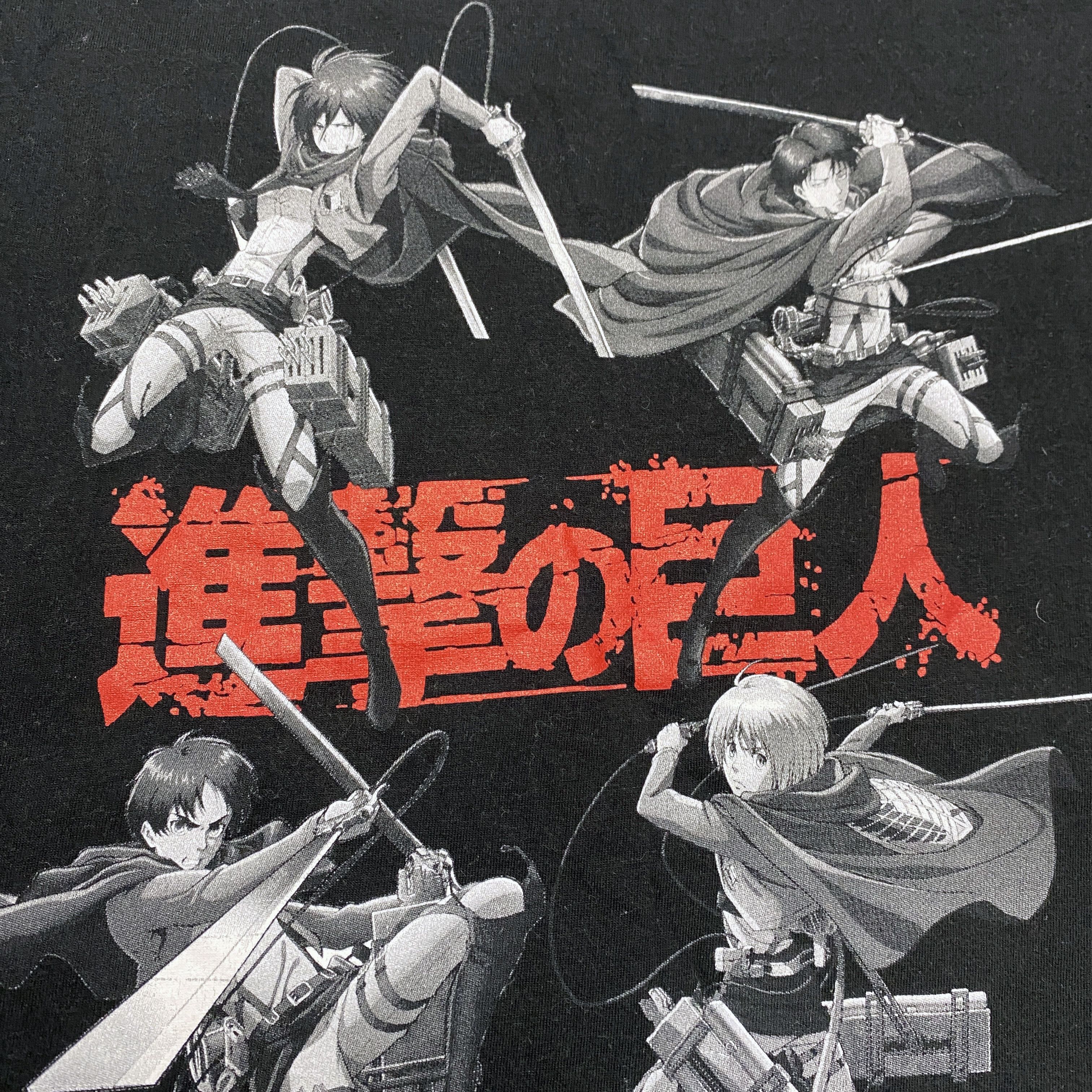 Anime Attack On Titan Vintage Anime T Shirt Size US M / EU 48-50 / 2 - 3 Thumbnail