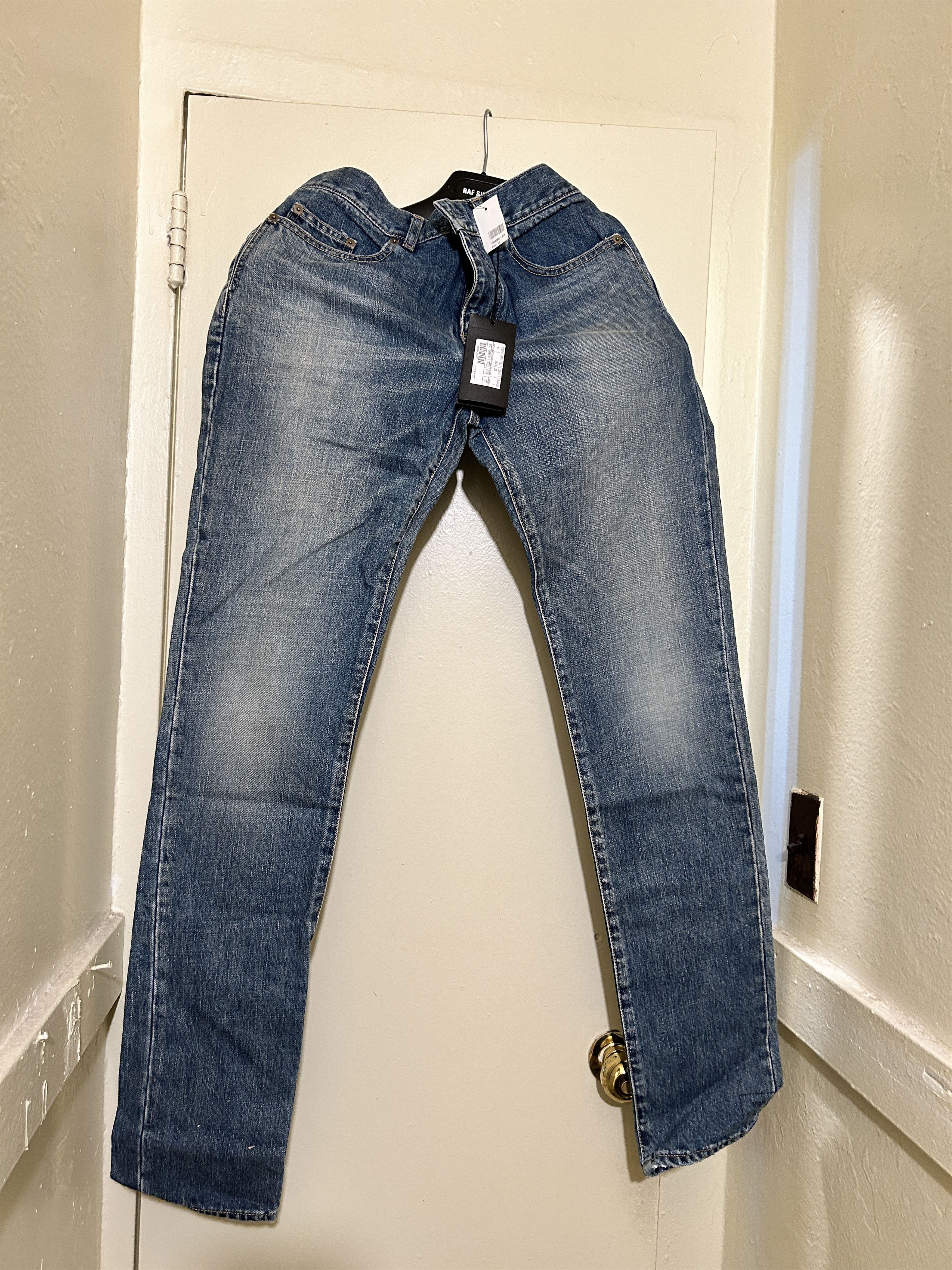 image of Saint Laurent Paris 500690 Yb862 Saint Laurent Jeans Washed Blue, Men's (Size 31)