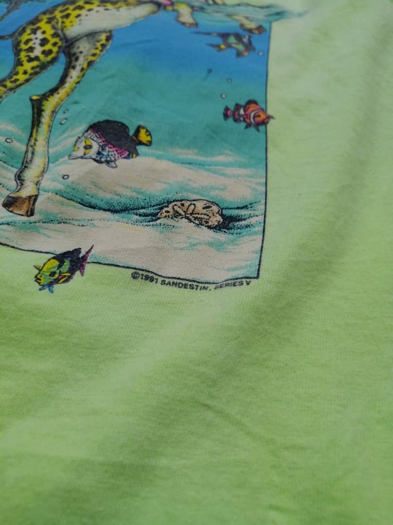 Anvil × Vintage Vintage 90s Anvil HarryT's Animal Graphic Tee Size US L / EU 52-54 / 3 - 6 Thumbnail