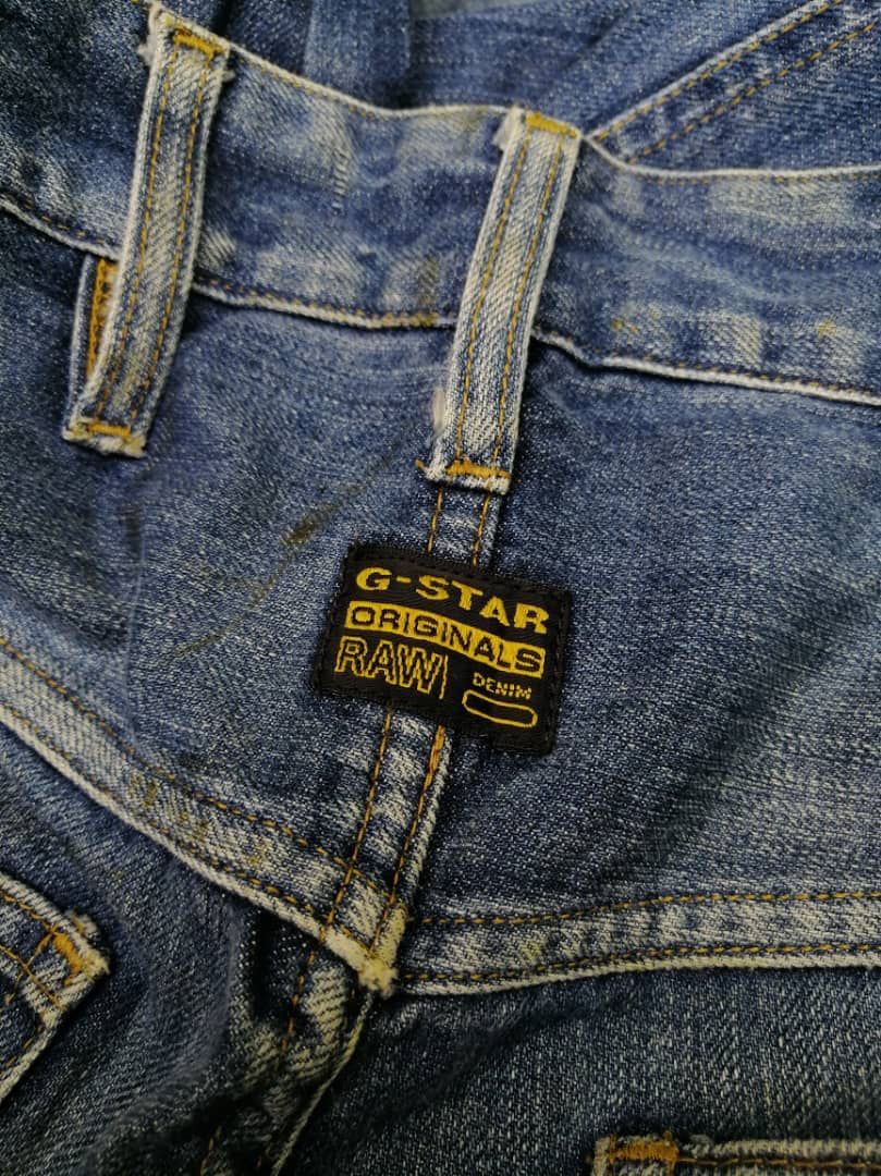 G-Star G Star Raw Fly Button Denim Jeans Size US 33 - 3 Thumbnail