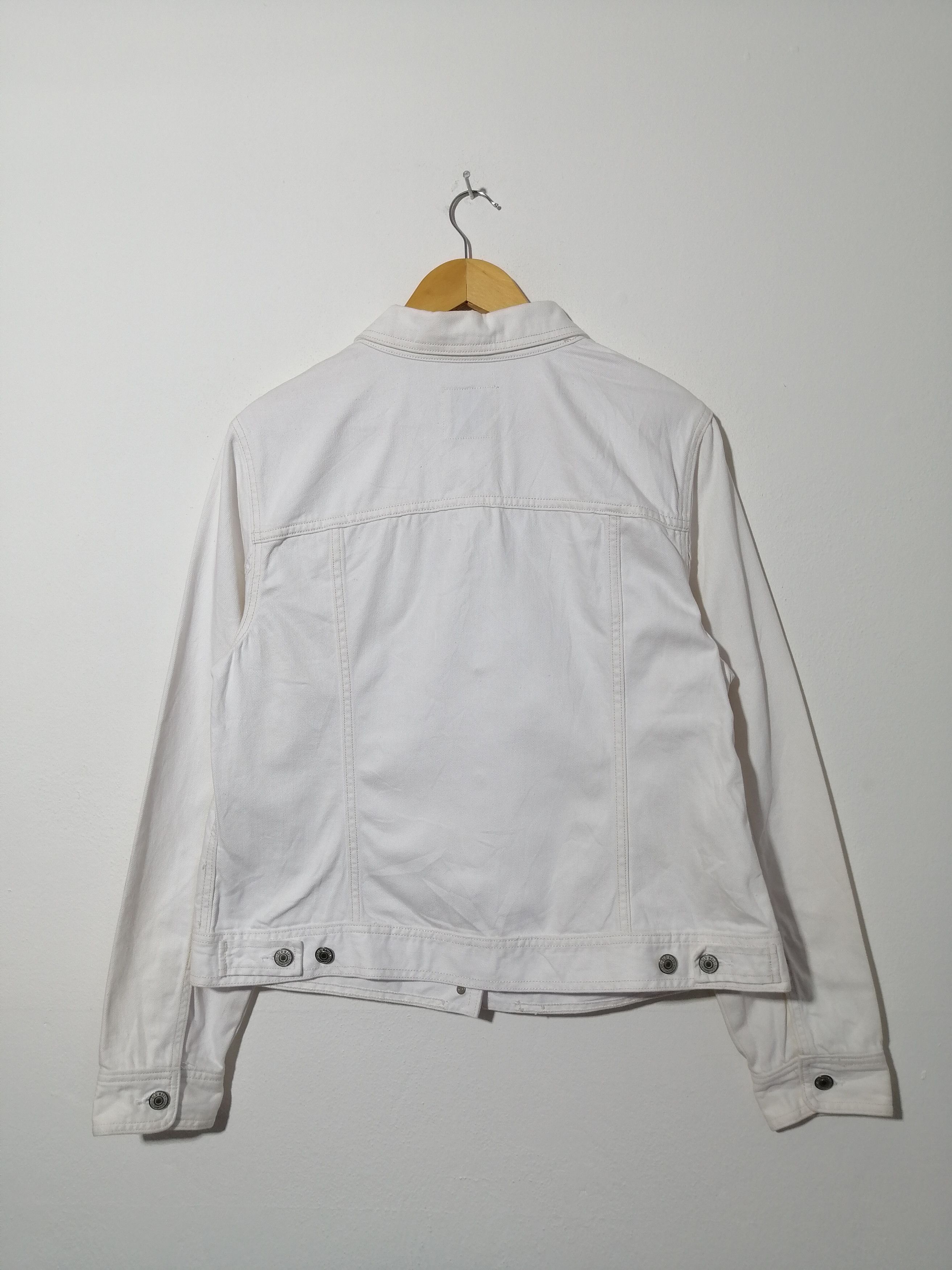 Old Navy Old Navy White Denim Jacket Size US M / EU 48-50 / 2 - 3 Thumbnail