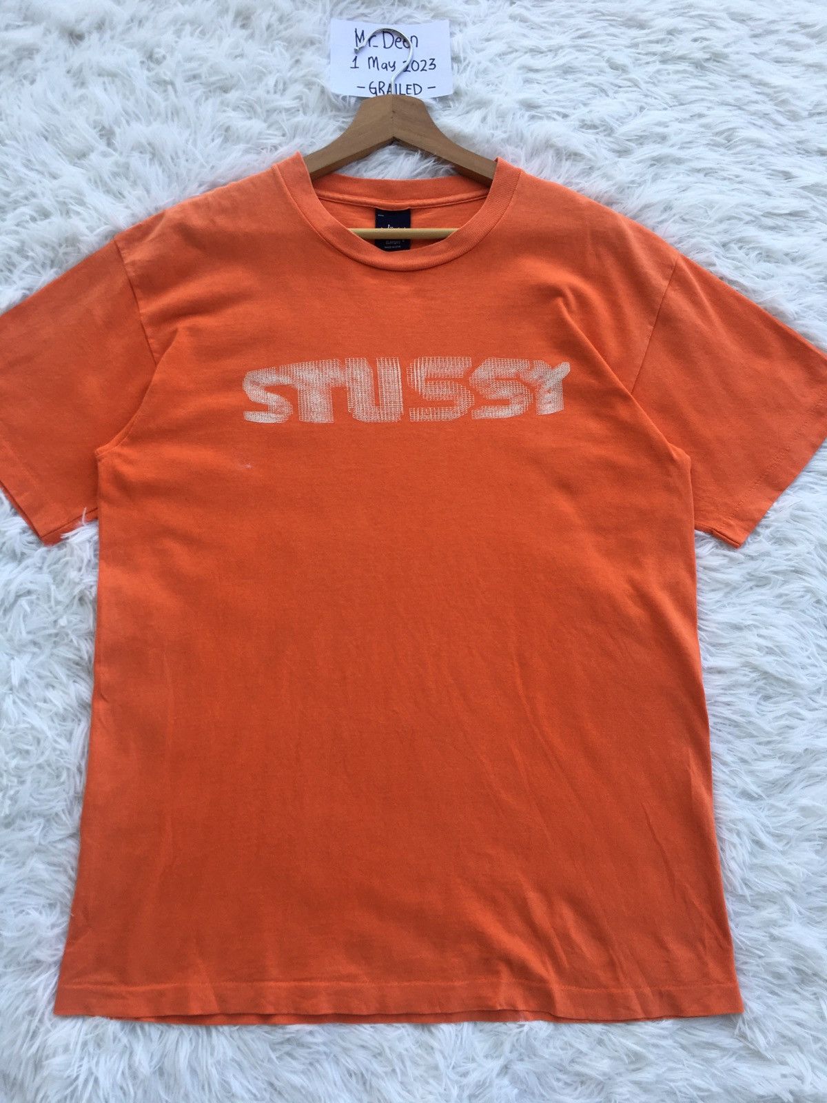Stussy Rare Vintage Stussy Big Logo Tshirt Size US L / EU 52-54 / 3 - 4 Thumbnail
