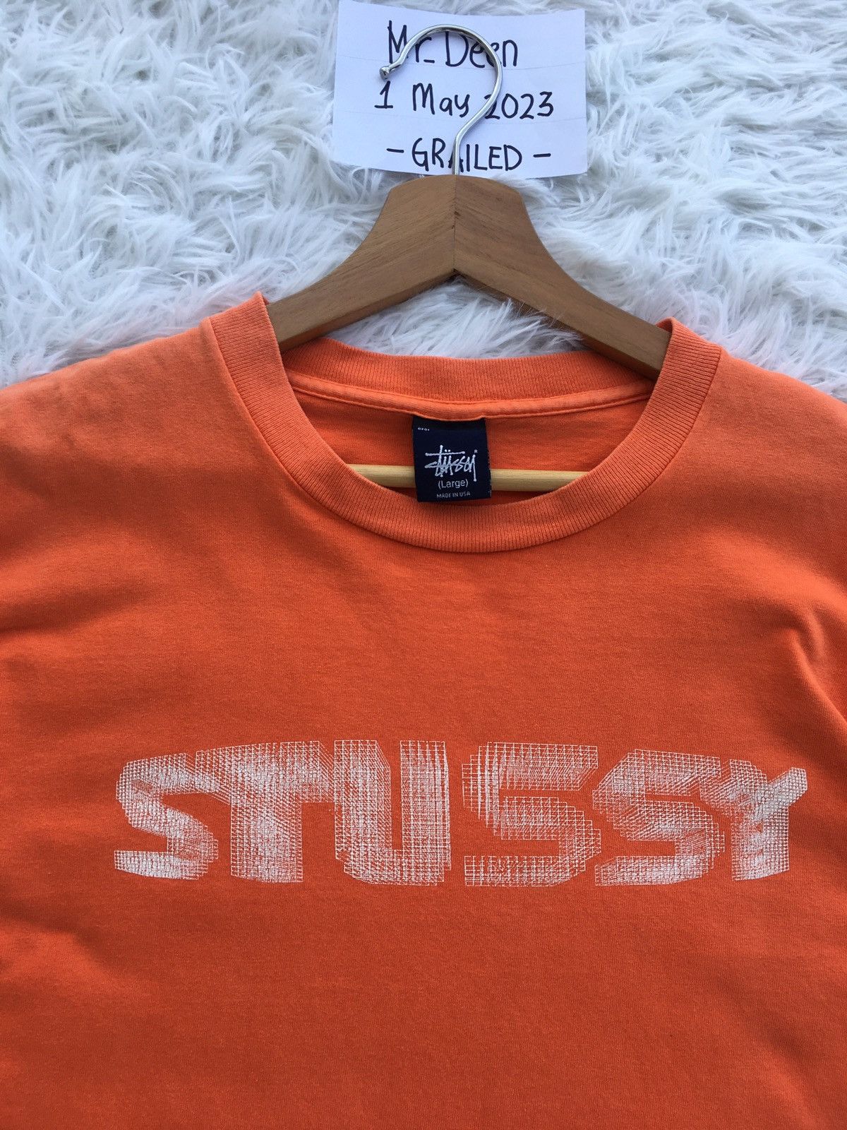 Stussy Rare Vintage Stussy Big Logo Tshirt Size US L / EU 52-54 / 3 - 6 Thumbnail