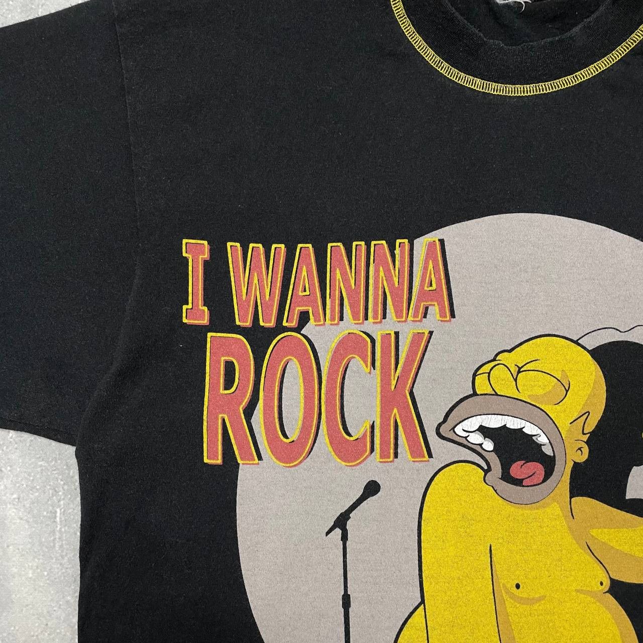 Cartoon Network Vintage 2000s The Simpsons I Wanna Rock T Shirt Black Size L Size US L / EU 52-54 / 3 - 4 Thumbnail