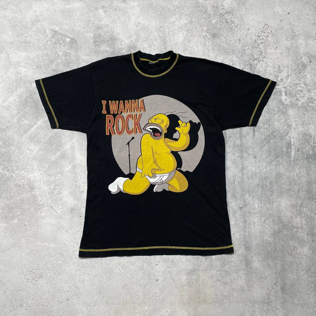 Cartoon Network Vintage 2000s The Simpsons I Wanna Rock T Shirt Black Size L Size US L / EU 52-54 / 3 - 1 Thumbnail