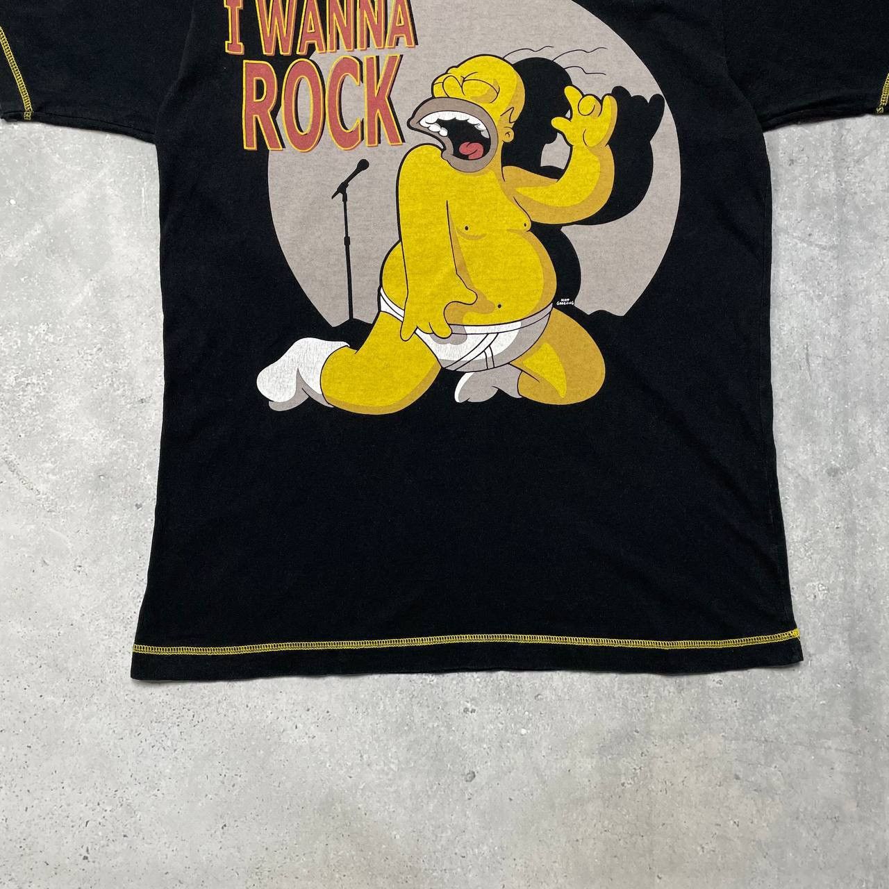 Cartoon Network Vintage 2000s The Simpsons I Wanna Rock T Shirt Black Size L Size US L / EU 52-54 / 3 - 8 Thumbnail