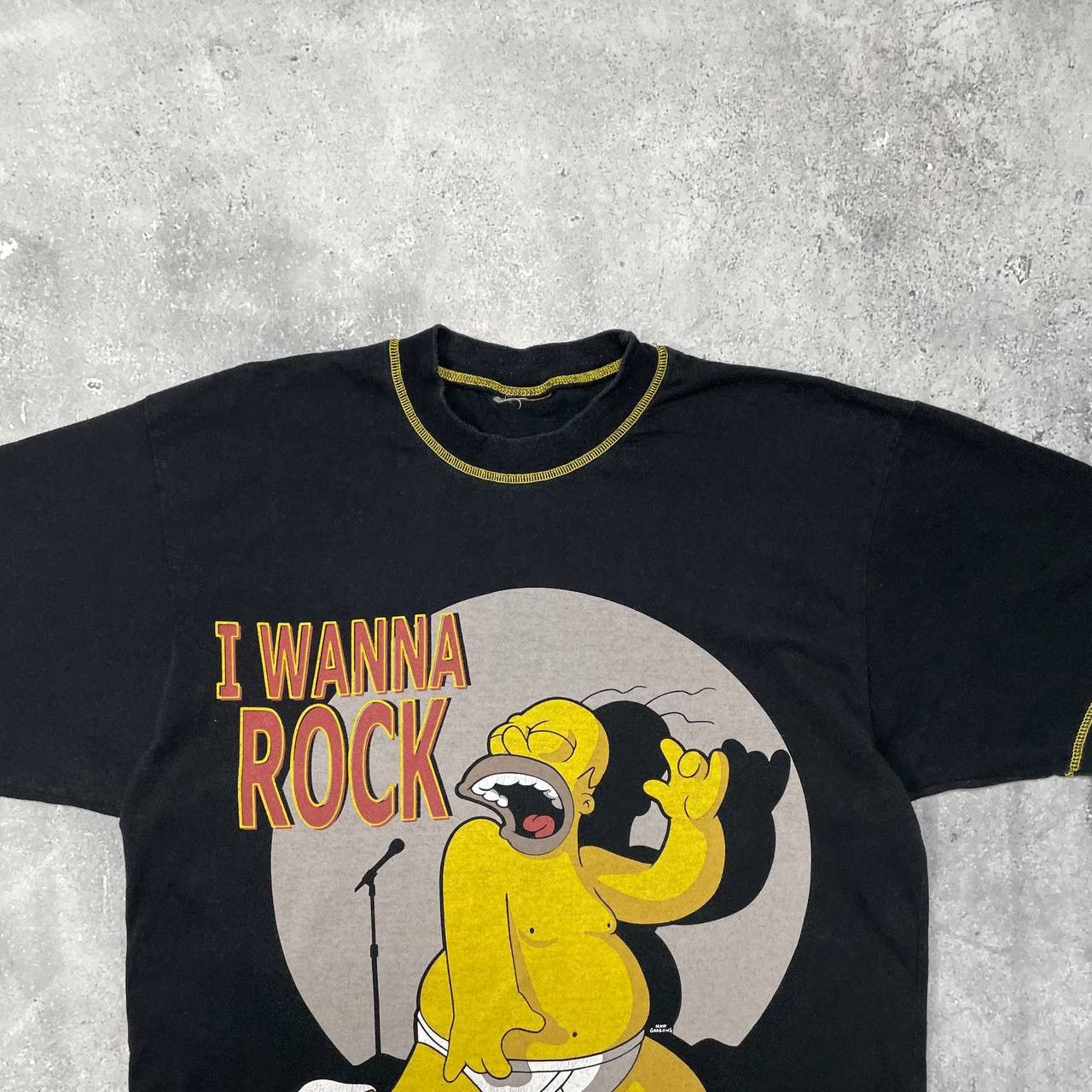 Cartoon Network Vintage 2000s The Simpsons I Wanna Rock T Shirt Black Size L Size US L / EU 52-54 / 3 - 2 Thumbnail