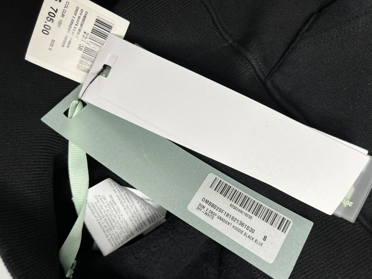 Dover Street Market × Off-White OFF-WHITE X DSM DROP 2 GRADIENT HOODIE BLACK BLUE SMALL Size US S / EU 44-46 / 1 - 5 Thumbnail
