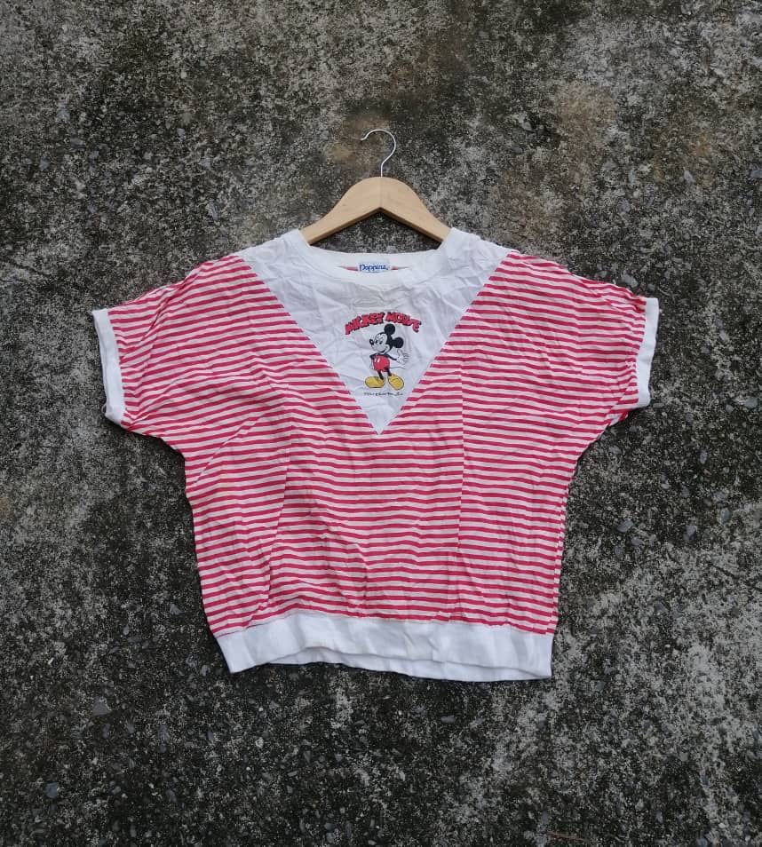 Disney × Japanese Brand × Vintage Vintage Mickey Mouse Made In Japan Women's Wear Shirt Size S / US 4 / IT 40 - 1 Thumbnail