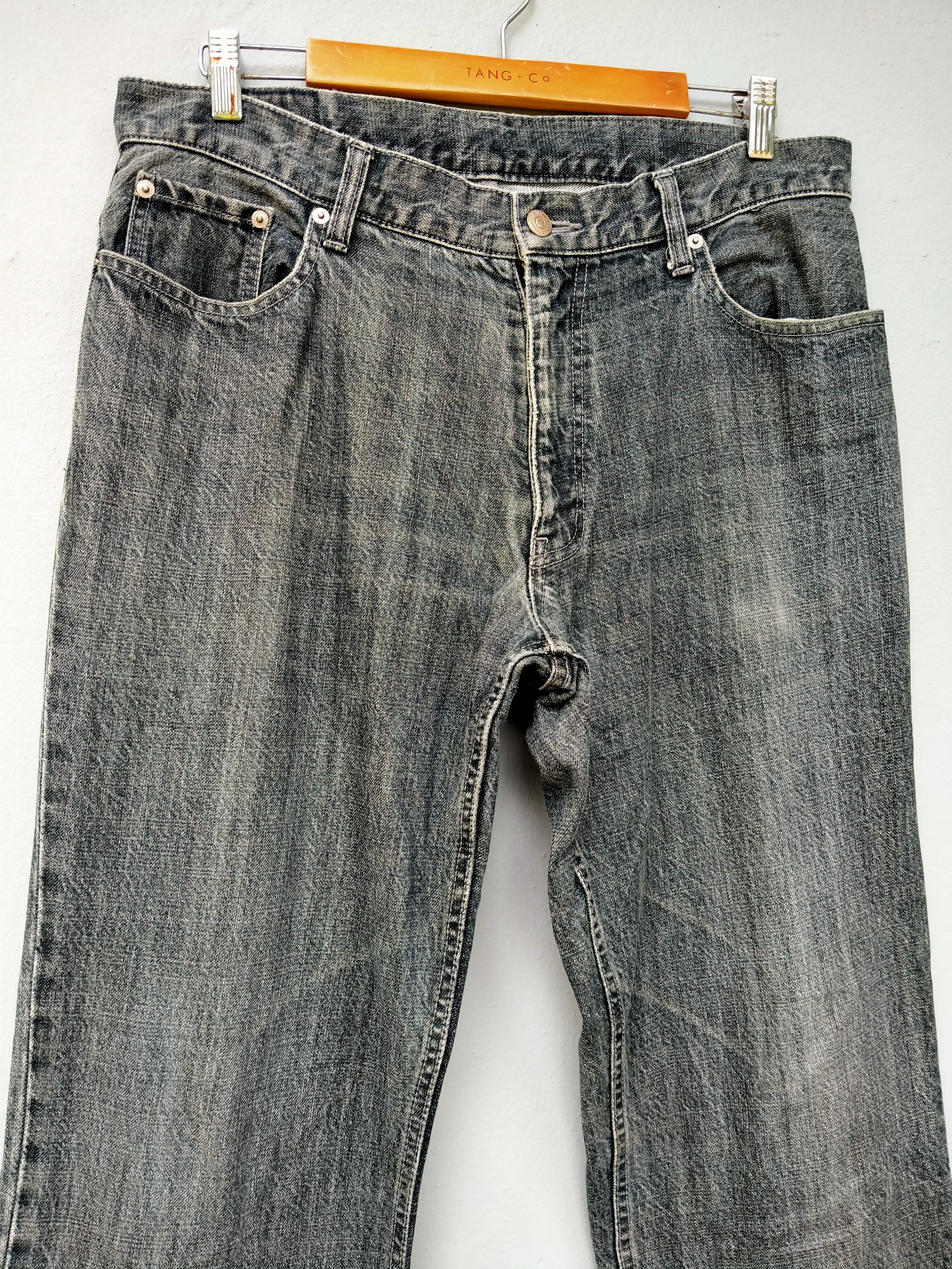 Lanvin Vintage Distressed Black Faded Jeans Lanvin Collection Size US 35 - 3 Thumbnail