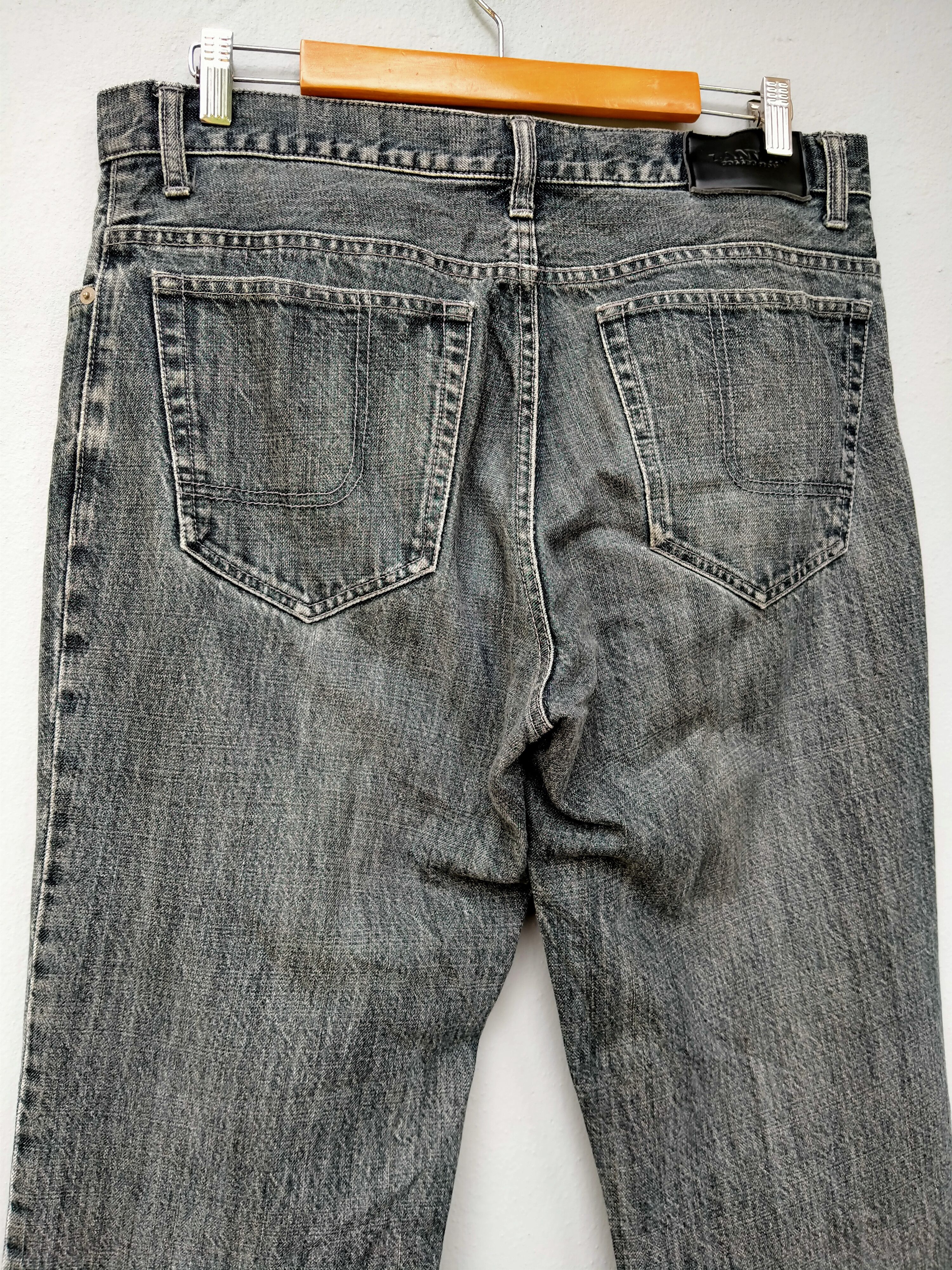 Lanvin Vintage Distressed Black Faded Jeans Lanvin Collection Size US 35 - 6 Thumbnail