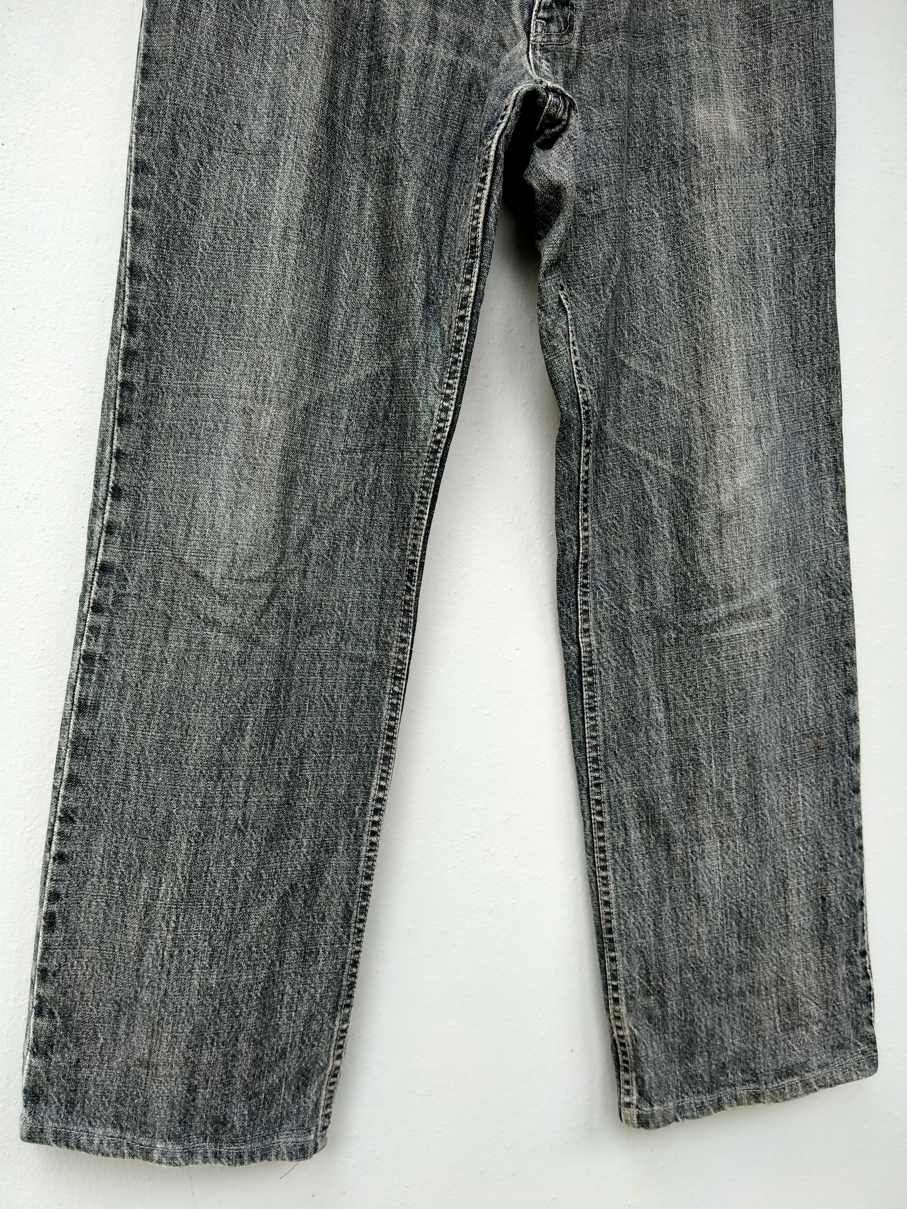 Lanvin Vintage Distressed Black Faded Jeans Lanvin Collection Size US 35 - 5 Thumbnail