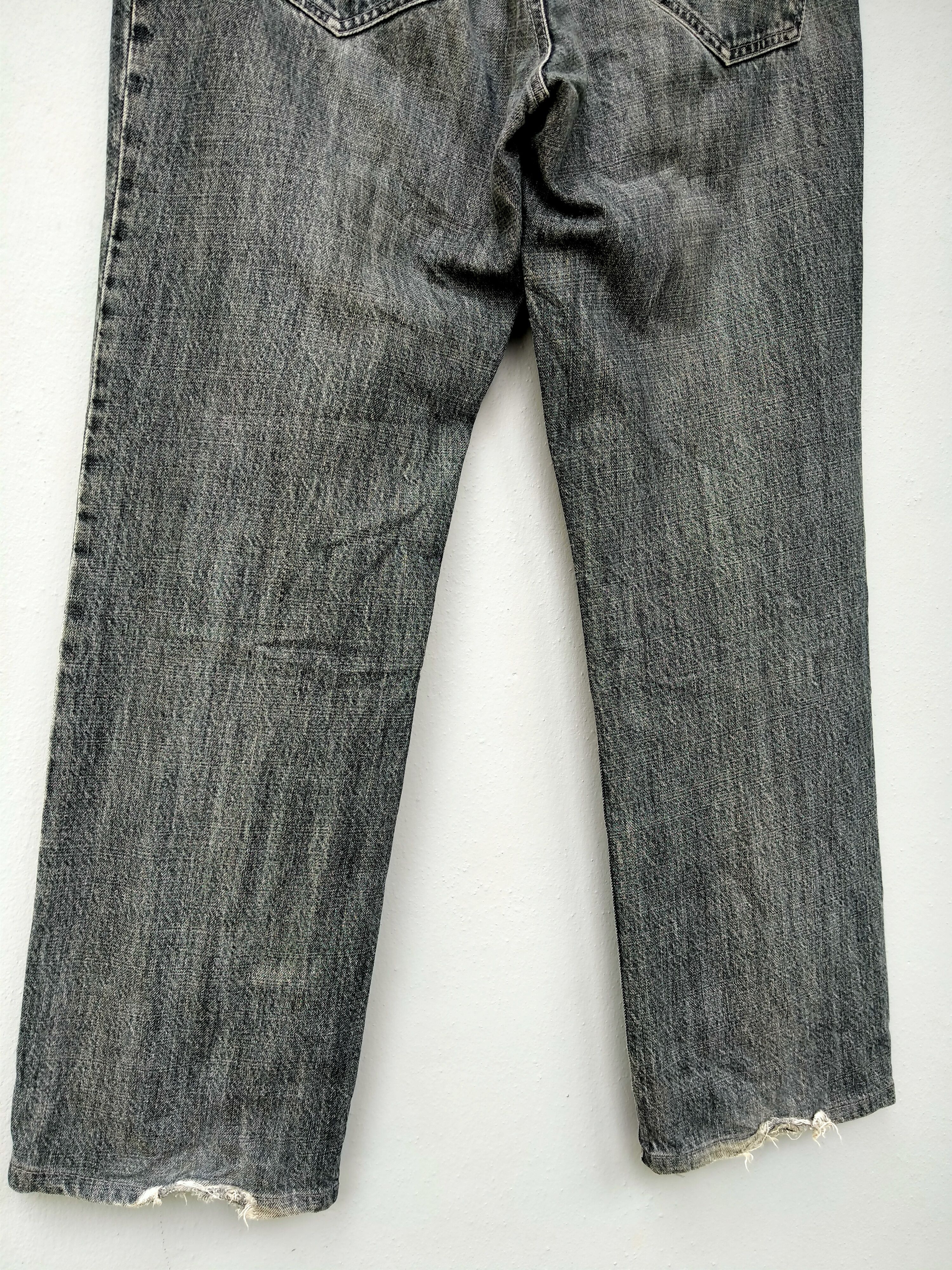 Lanvin Vintage Distressed Black Faded Jeans Lanvin Collection Size US 35 - 8 Thumbnail