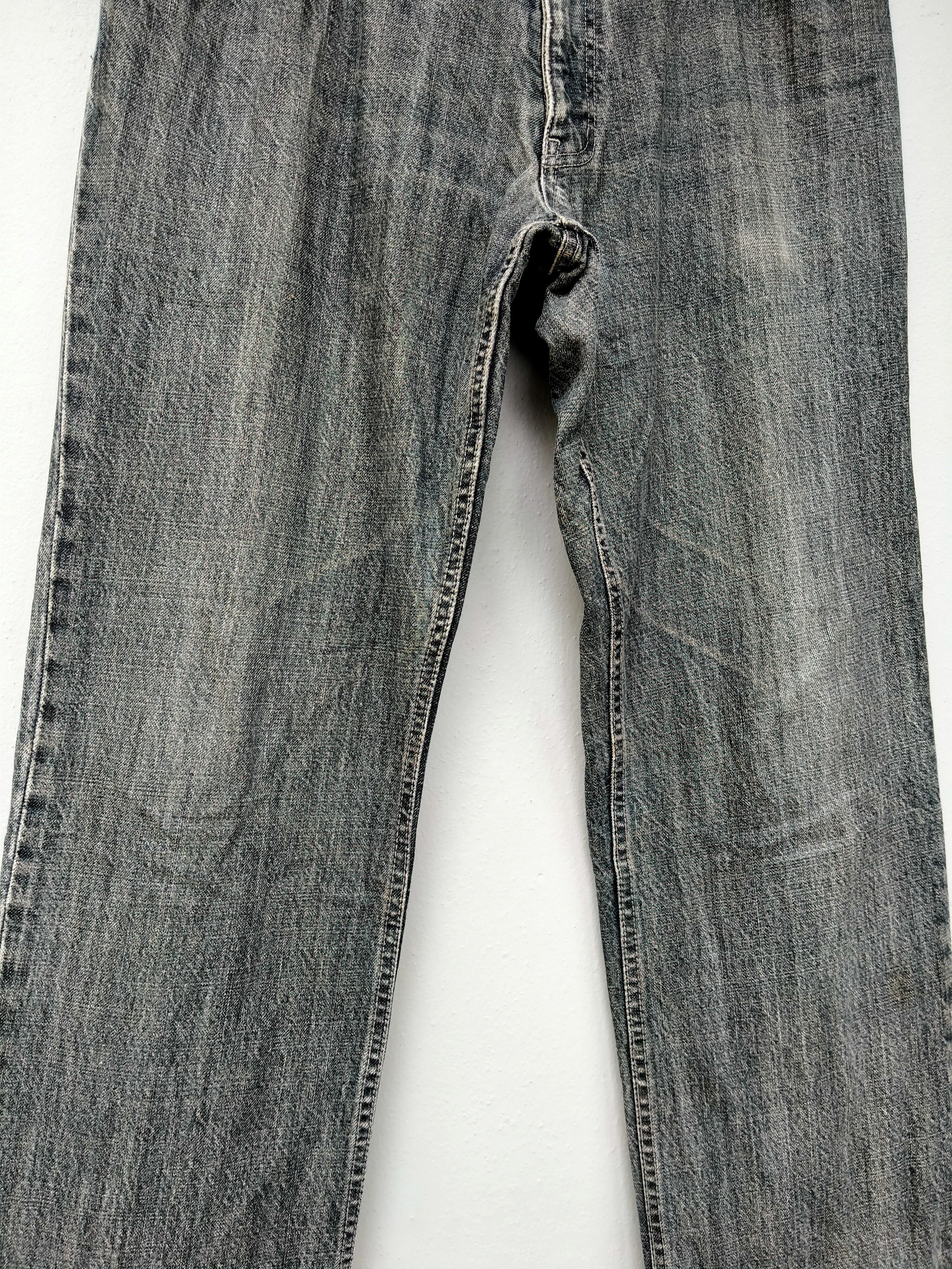 Lanvin Vintage Distressed Black Faded Jeans Lanvin Collection Size US 35 - 4 Thumbnail
