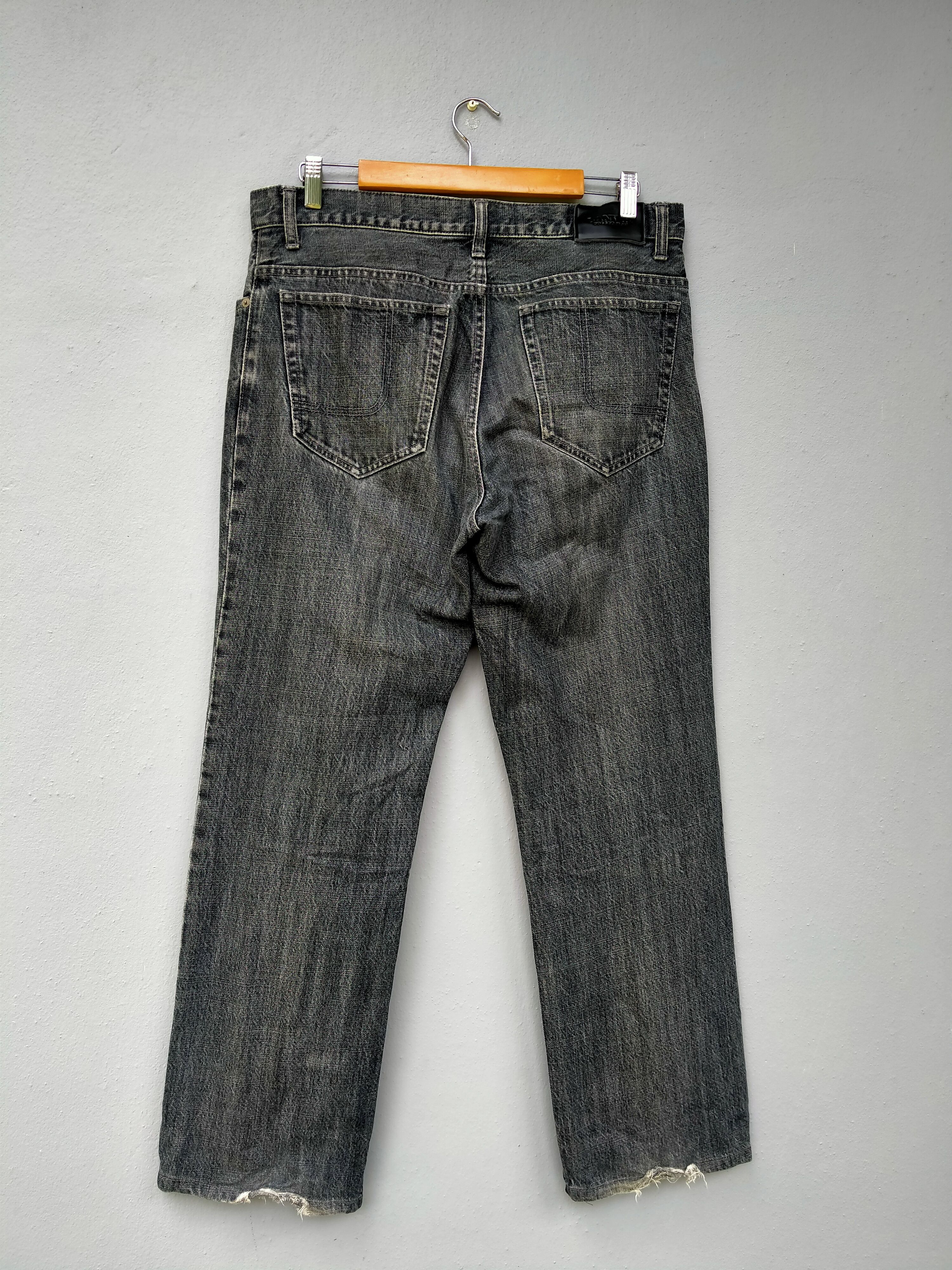 Lanvin Vintage Distressed Black Faded Jeans Lanvin Collection Size US 35 - 2 Thumbnail