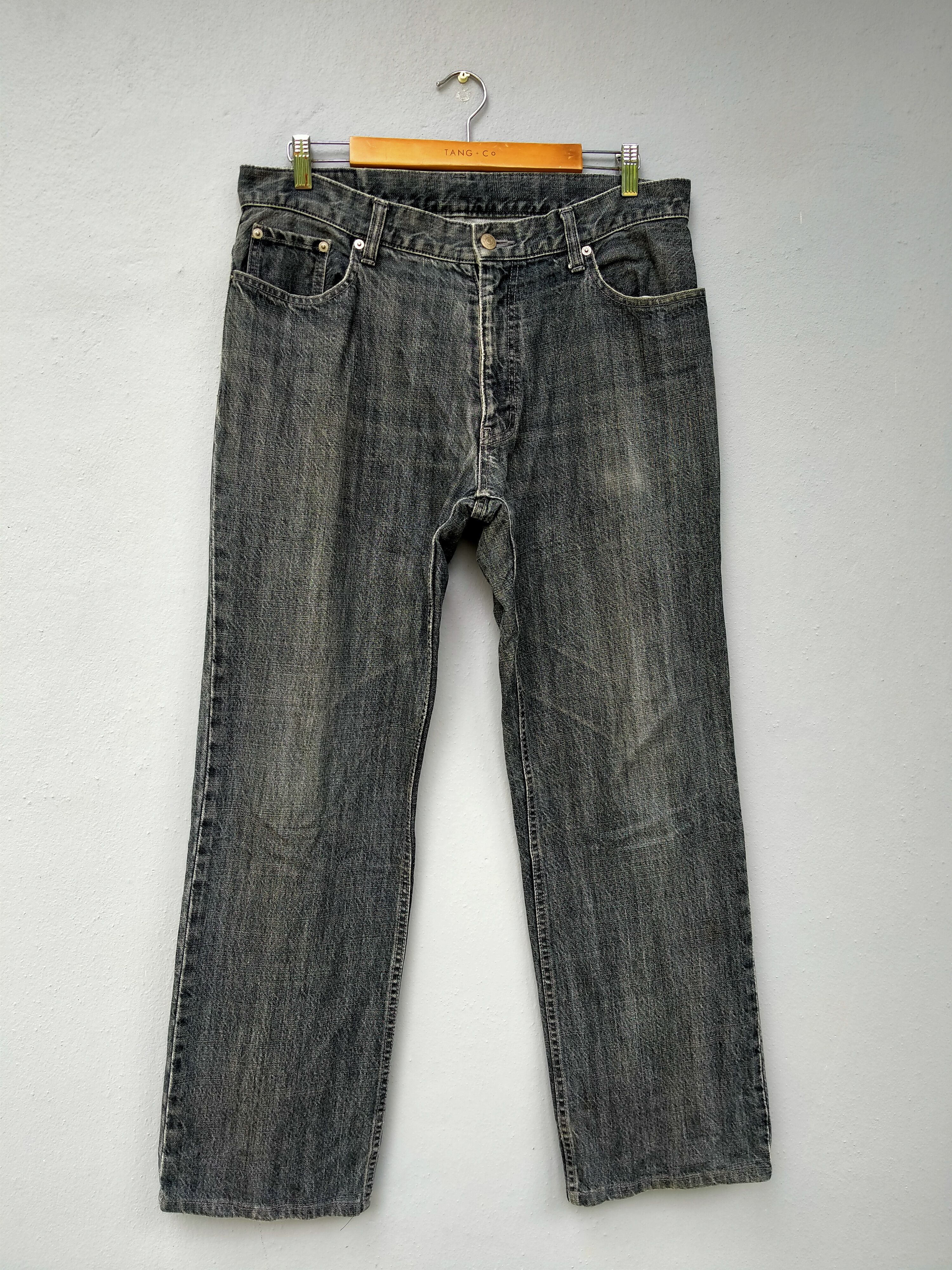 Lanvin Vintage Distressed Black Faded Jeans Lanvin Collection Size US 35 - 1 Thumbnail
