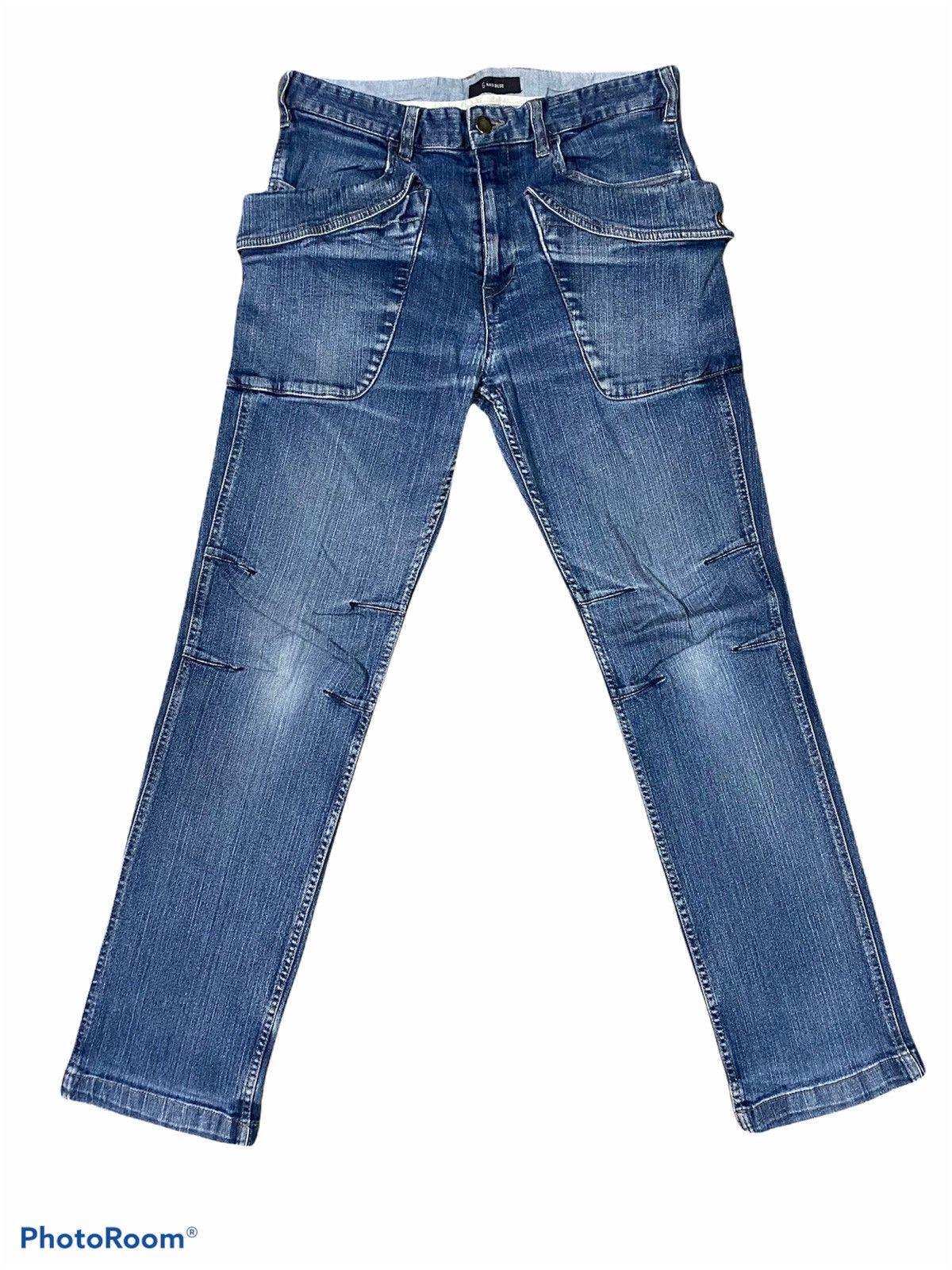 Japanese Brand Japanese Brand Cargo Pants Denim Multipocket Rageblue Size US 31 - 1 Thumbnail