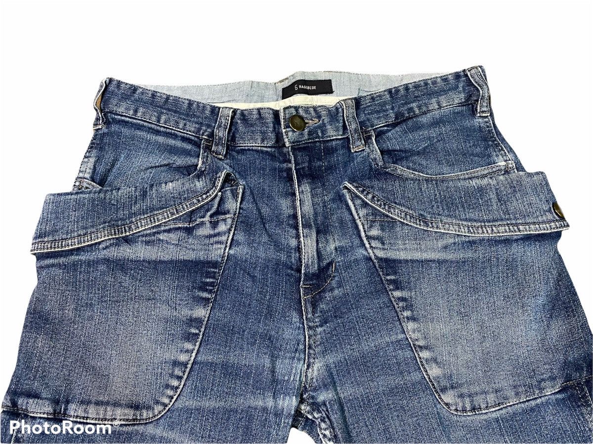 Japanese Brand Japanese Brand Cargo Pants Denim Multipocket Rageblue Size US 31 - 3 Thumbnail