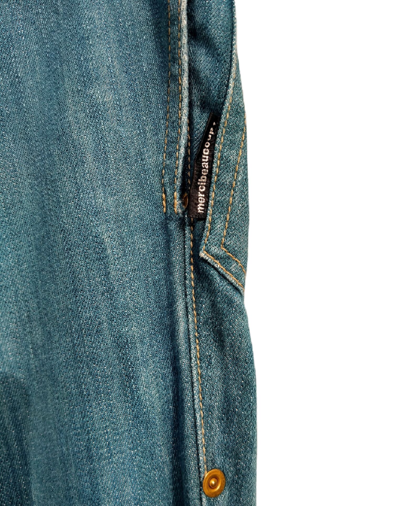 Issey Miyake Vintage IsseyMiyake Mercibeaucoup Baggy Love Denim Pant Size US 29 - 16 Thumbnail