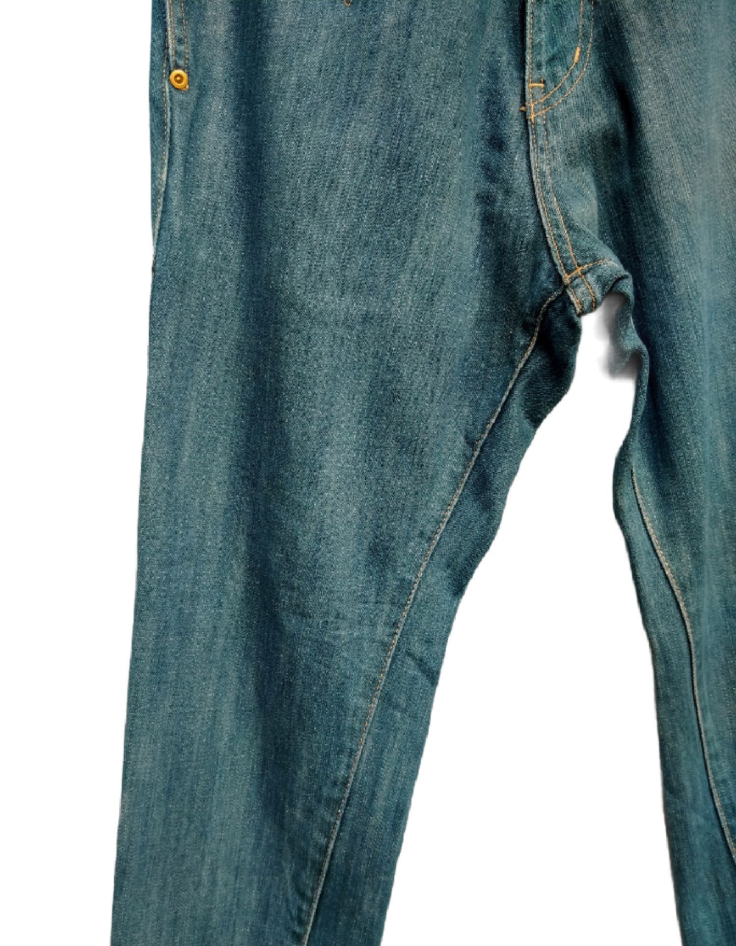 Issey Miyake Vintage IsseyMiyake Mercibeaucoup Baggy Love Denim Pant Size US 29 - 5 Thumbnail