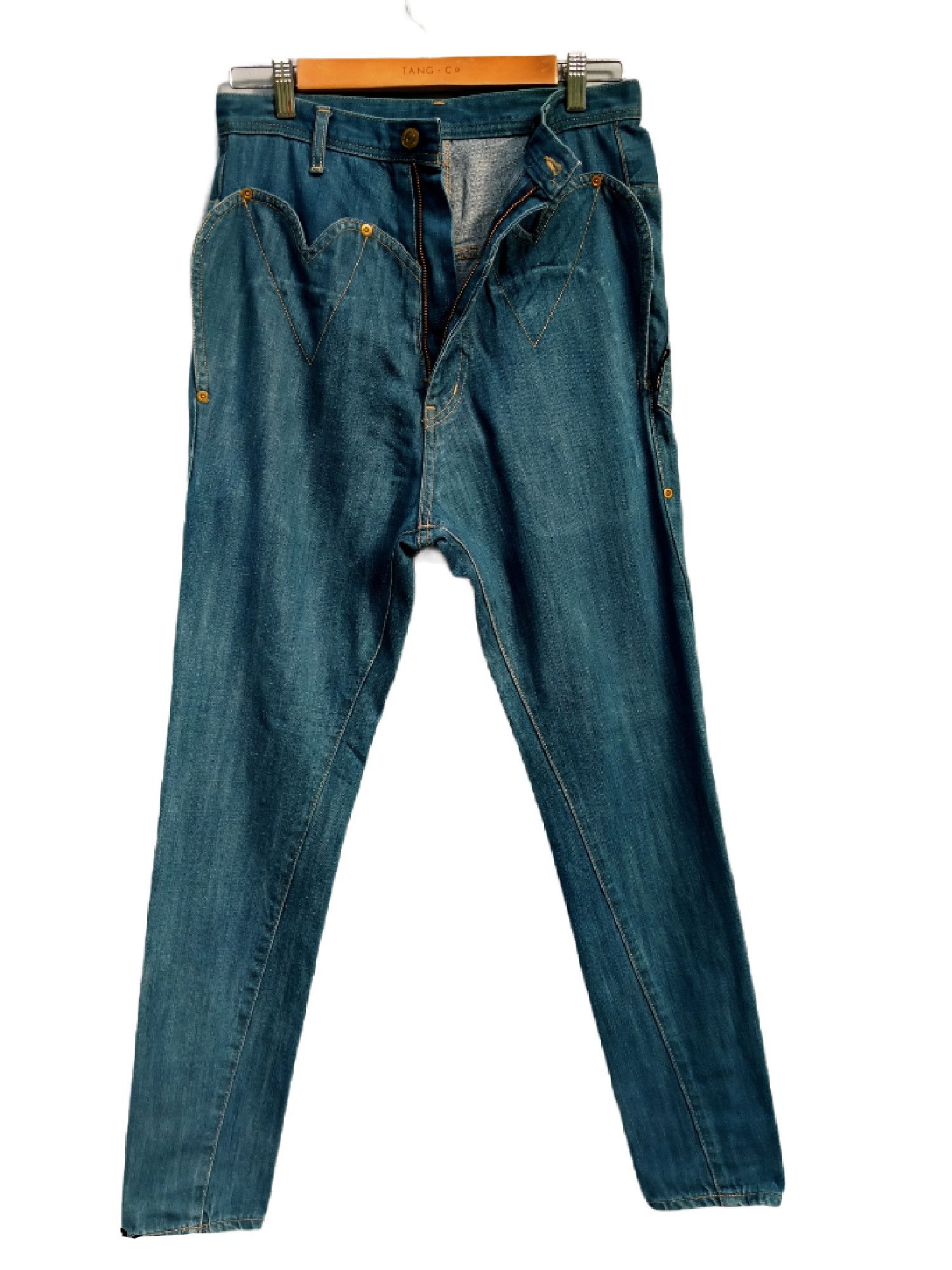 Issey Miyake Vintage IsseyMiyake Mercibeaucoup Baggy Love Denim Pant Size US 29 - 3 Thumbnail