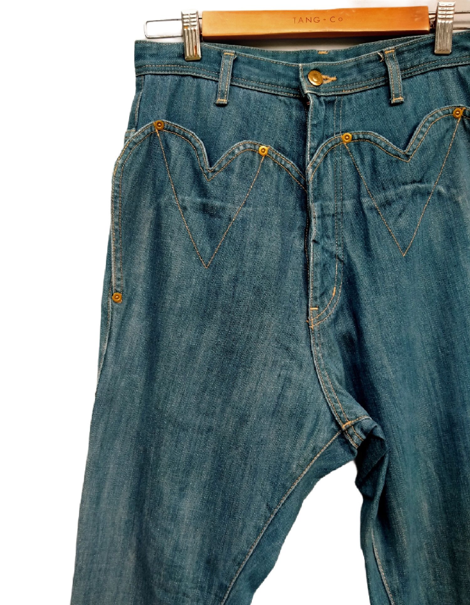 Issey Miyake Vintage IsseyMiyake Mercibeaucoup Baggy Love Denim Pant Size US 29 - 4 Thumbnail