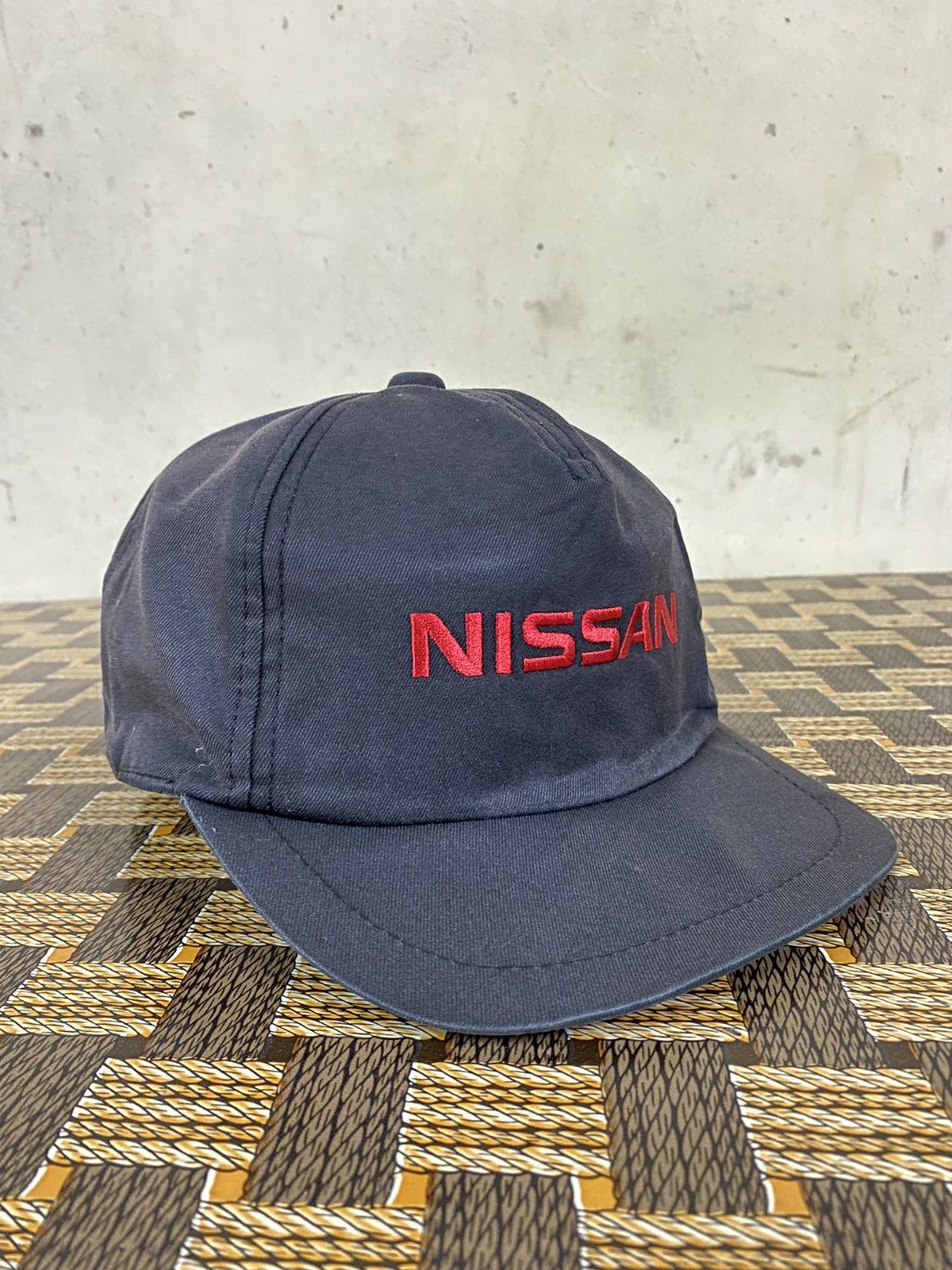 Vintage Nissan Mechanical Hat Cap Black