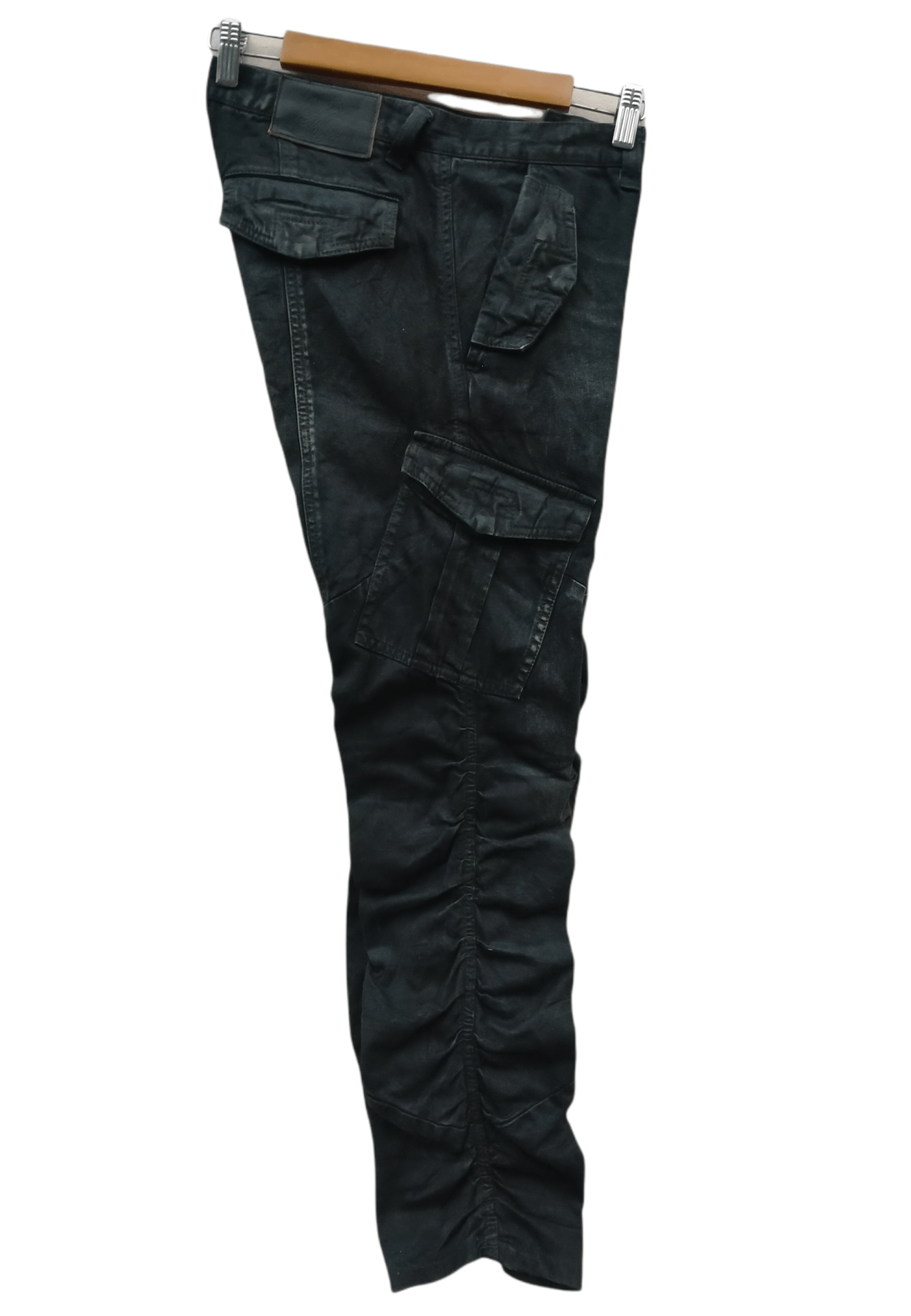 Tornado Mart RARE!! Tornado Mart Wrinkles Waxes Denim Flare Jeans Size US 31 - 16 Thumbnail