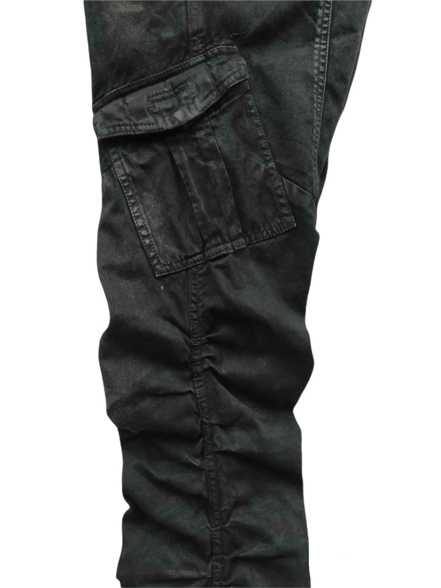 Tornado Mart RARE!! Tornado Mart Wrinkles Waxes Denim Flare Jeans Size US 31 - 22 Thumbnail