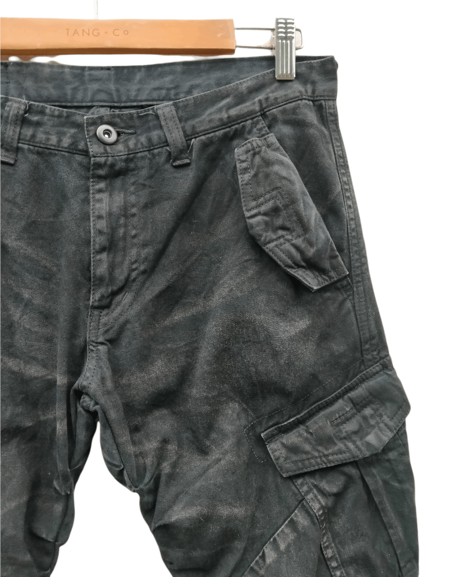 Tornado Mart RARE!! Tornado Mart Wrinkles Waxes Denim Flare Jeans Size US 31 - 7 Thumbnail