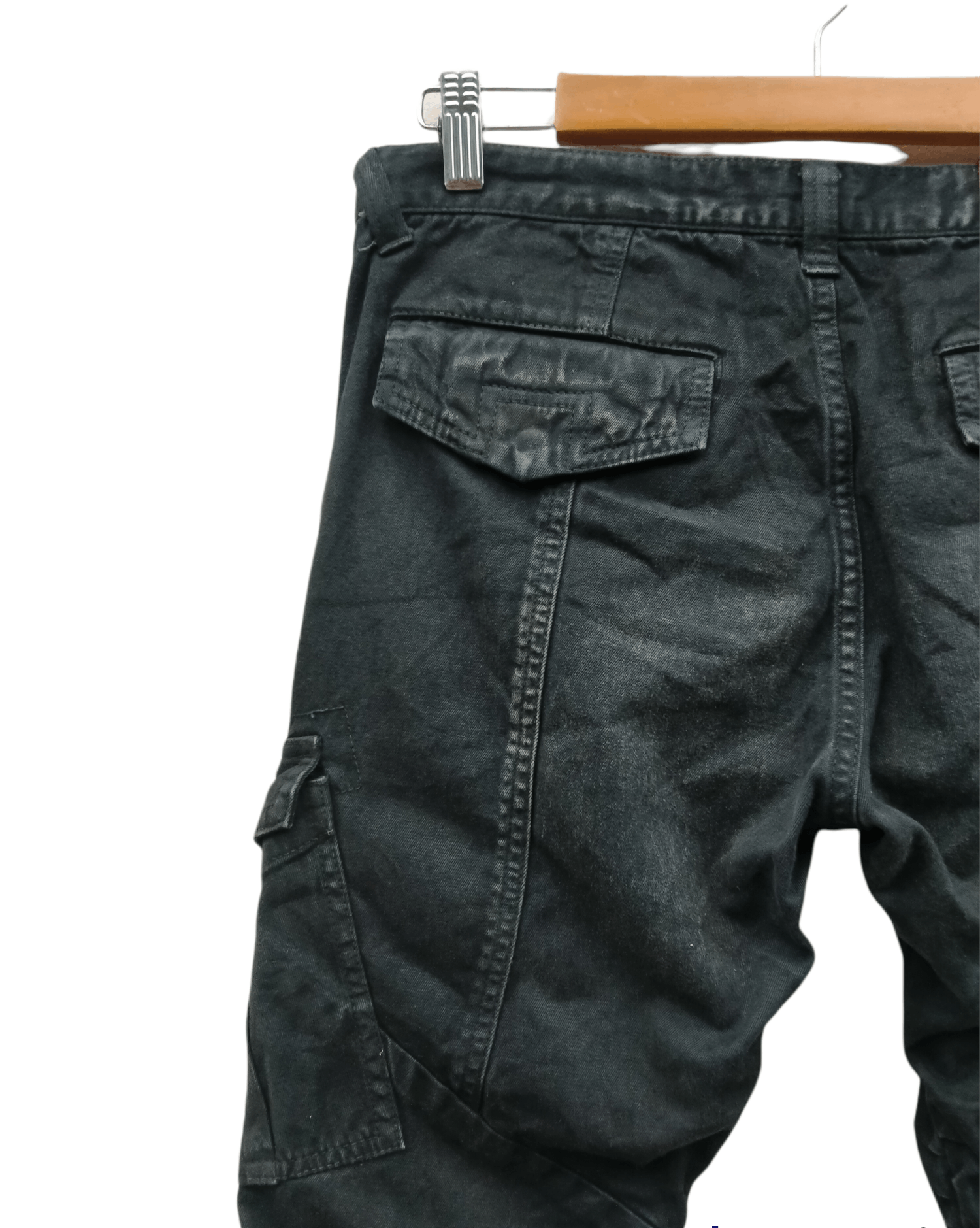 Tornado Mart RARE!! Tornado Mart Wrinkles Waxes Denim Flare Jeans Size US 31 - 10 Thumbnail