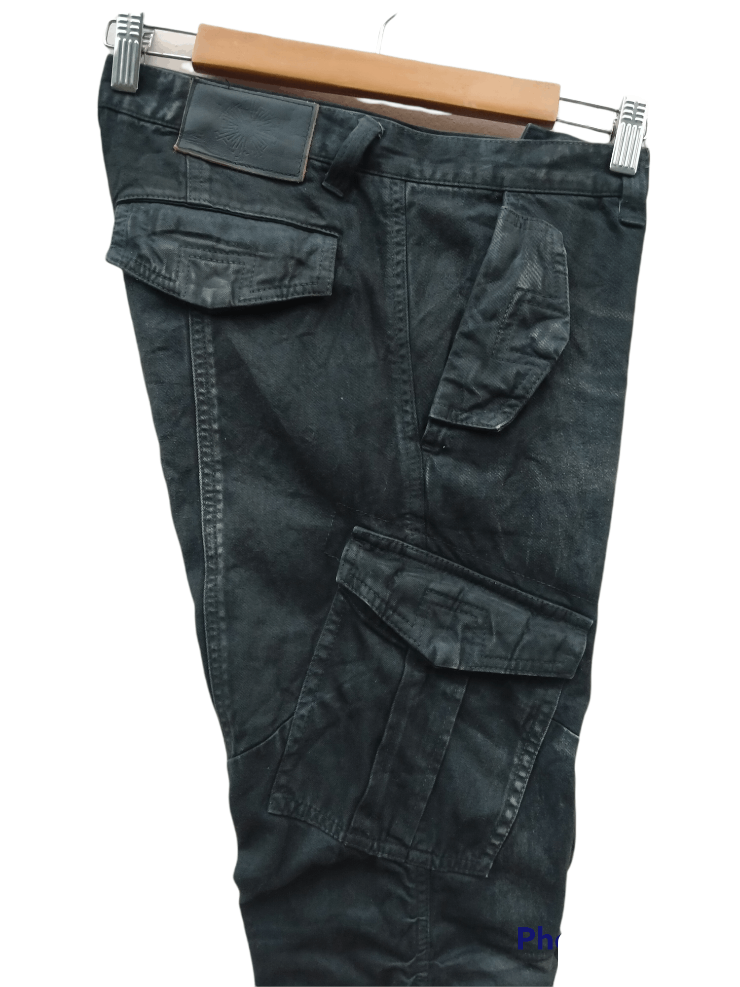 Tornado Mart RARE!! Tornado Mart Wrinkles Waxes Denim Flare Jeans Size US 31 - 17 Thumbnail