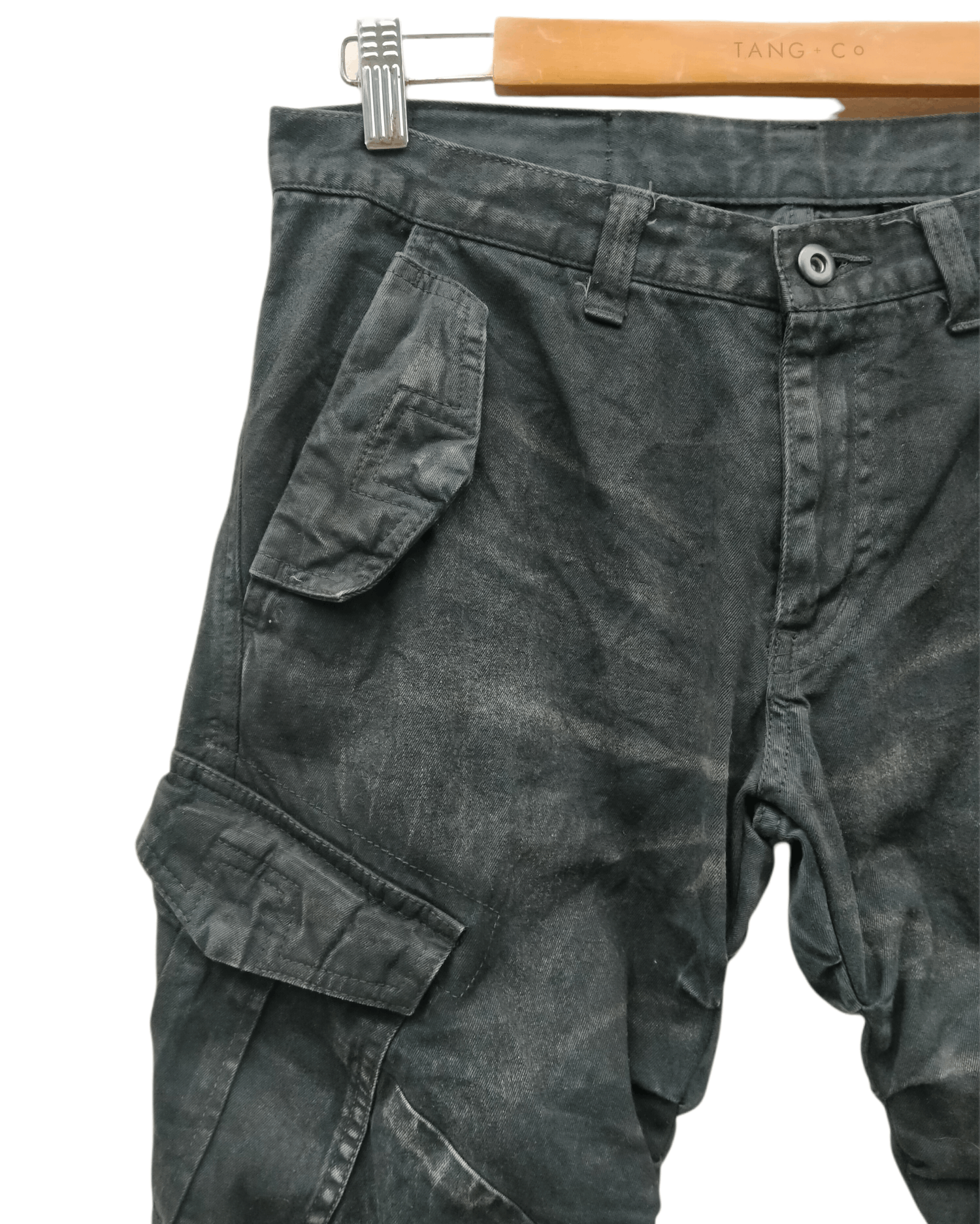 Tornado Mart RARE!! Tornado Mart Wrinkles Waxes Denim Flare Jeans Size US 31 - 4 Thumbnail