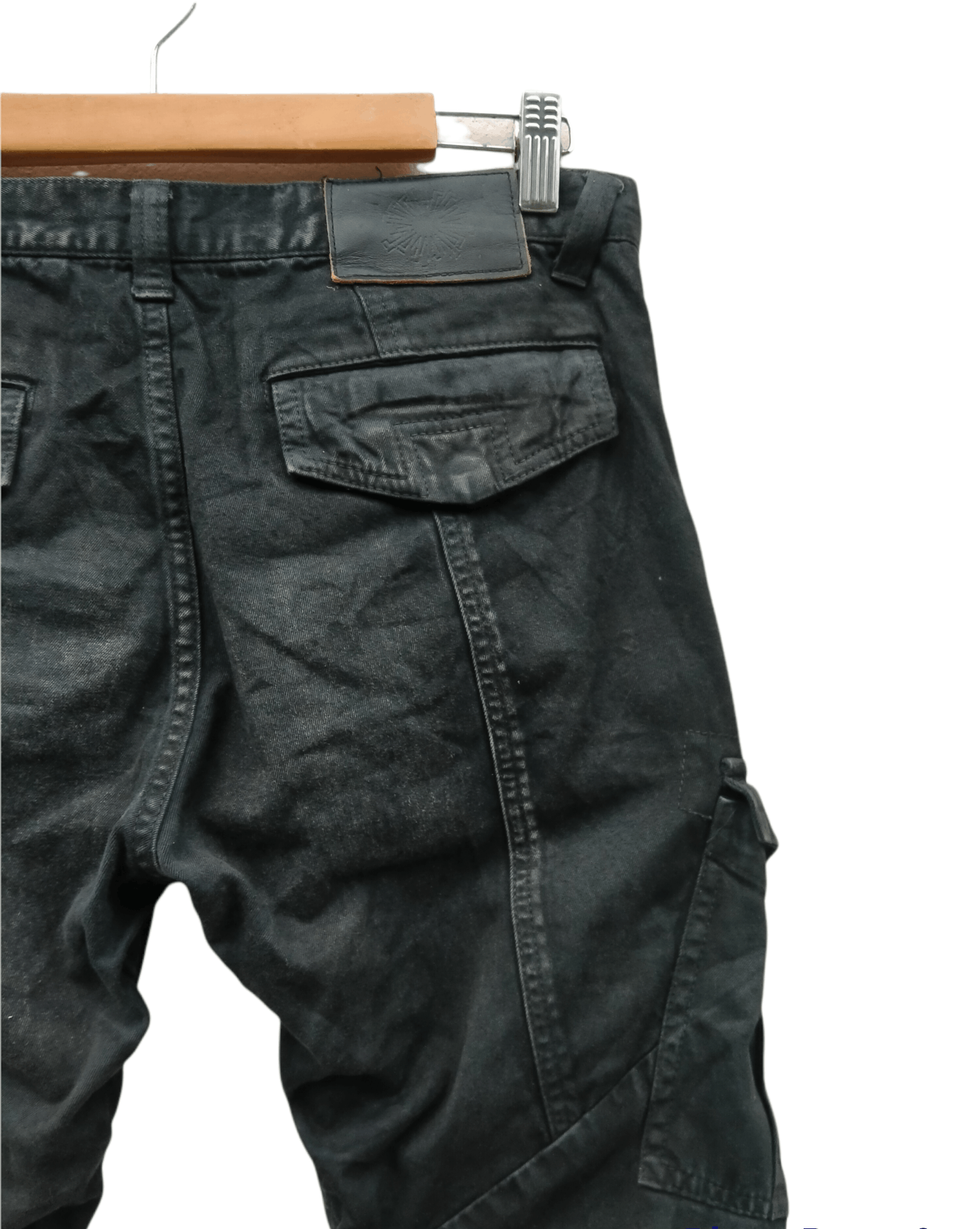 Tornado Mart RARE!! Tornado Mart Wrinkles Waxes Denim Flare Jeans Size US 31 - 13 Thumbnail