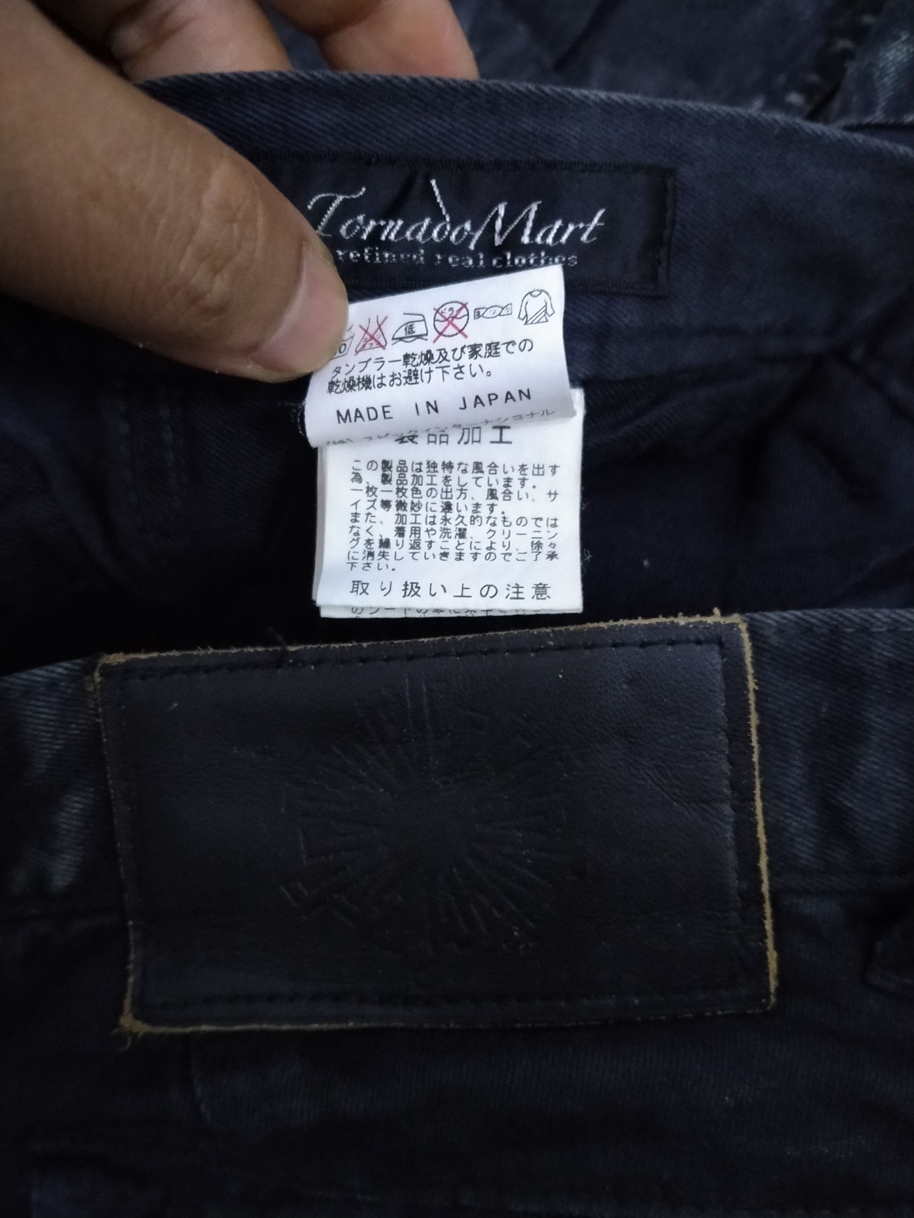 Tornado Mart RARE!! Tornado Mart Wrinkles Waxes Denim Flare Jeans Size US 31 - 25 Thumbnail