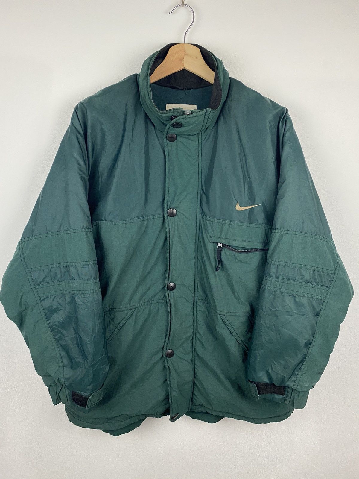 Nike × Vintage Vintage Nike Swoosh Heavy Jacket Size US L / EU 52-54 / 3 - 1 Thumbnail