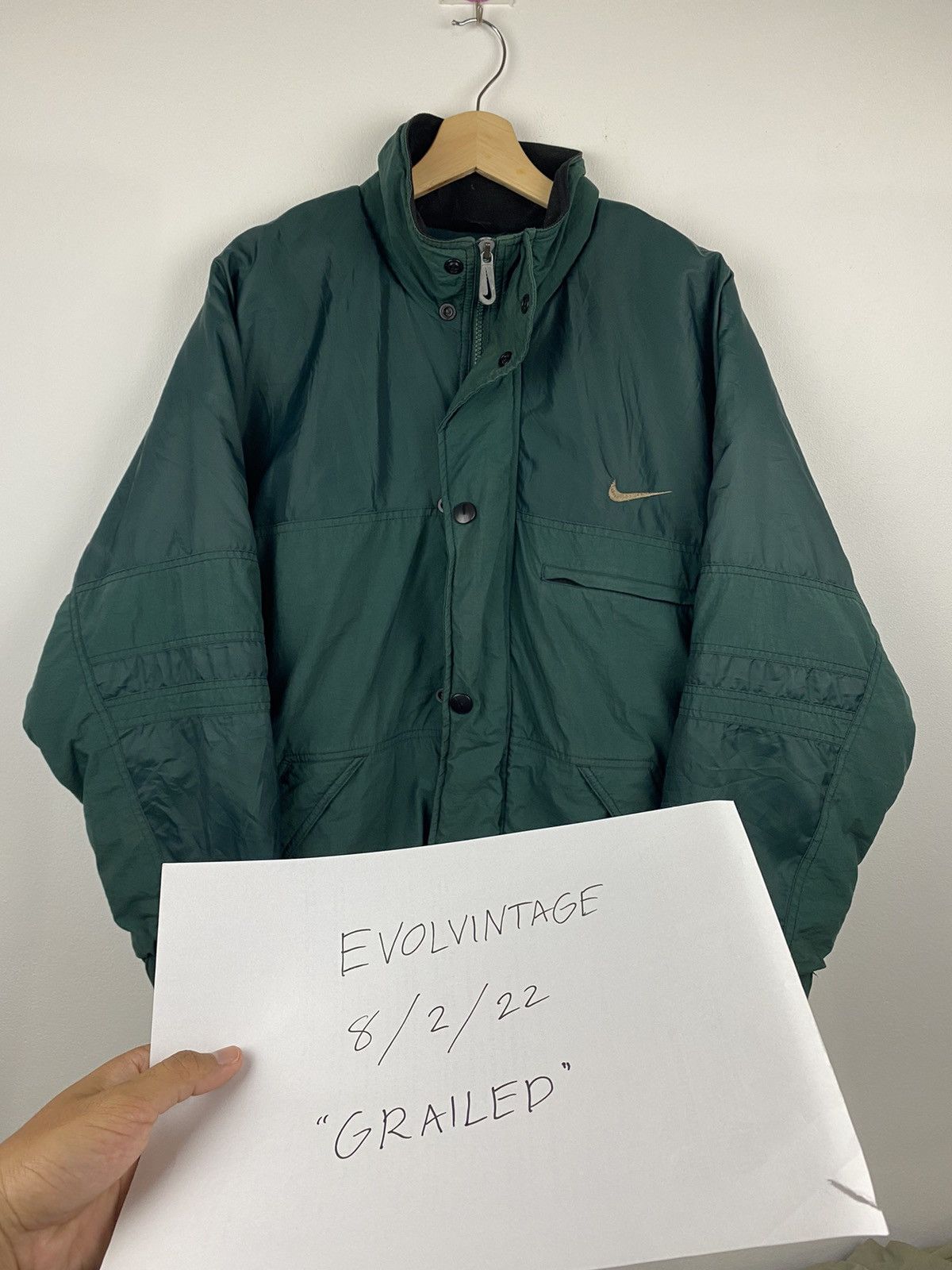 Nike × Vintage Vintage Nike Swoosh Heavy Jacket Size US L / EU 52-54 / 3 - 23 Thumbnail