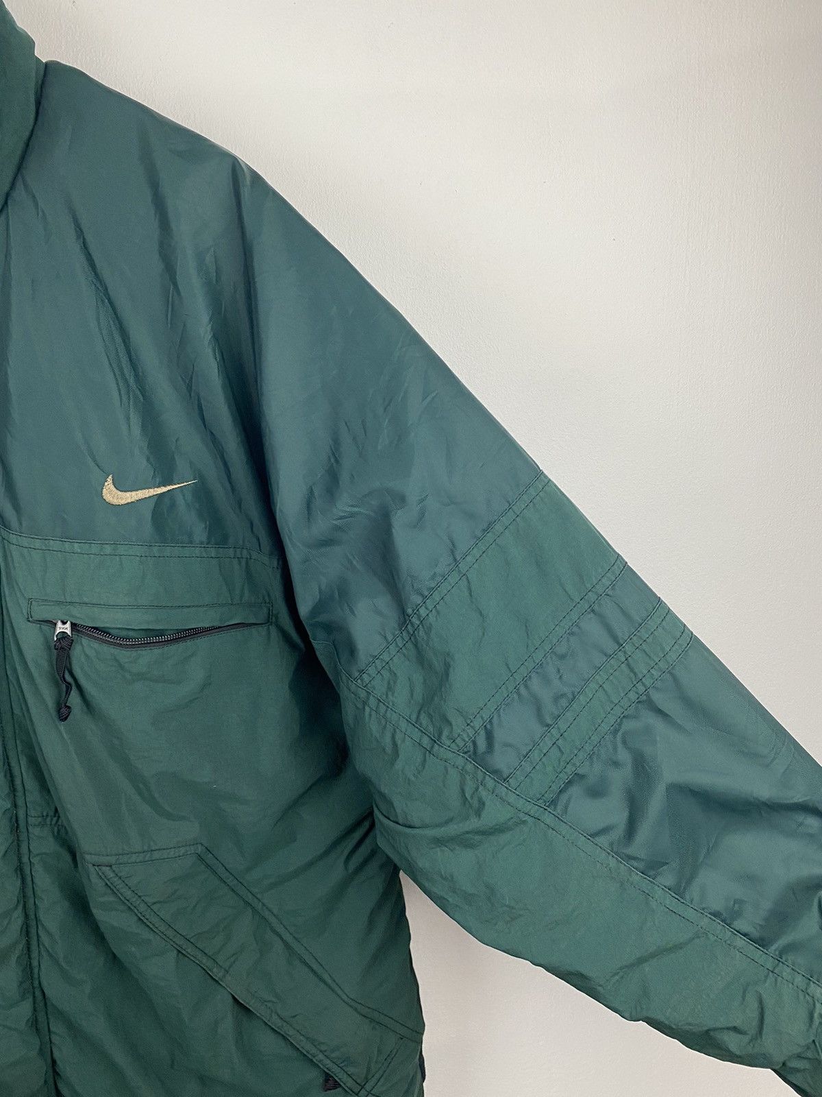 Nike × Vintage Vintage Nike Swoosh Heavy Jacket Size US L / EU 52-54 / 3 - 3 Thumbnail