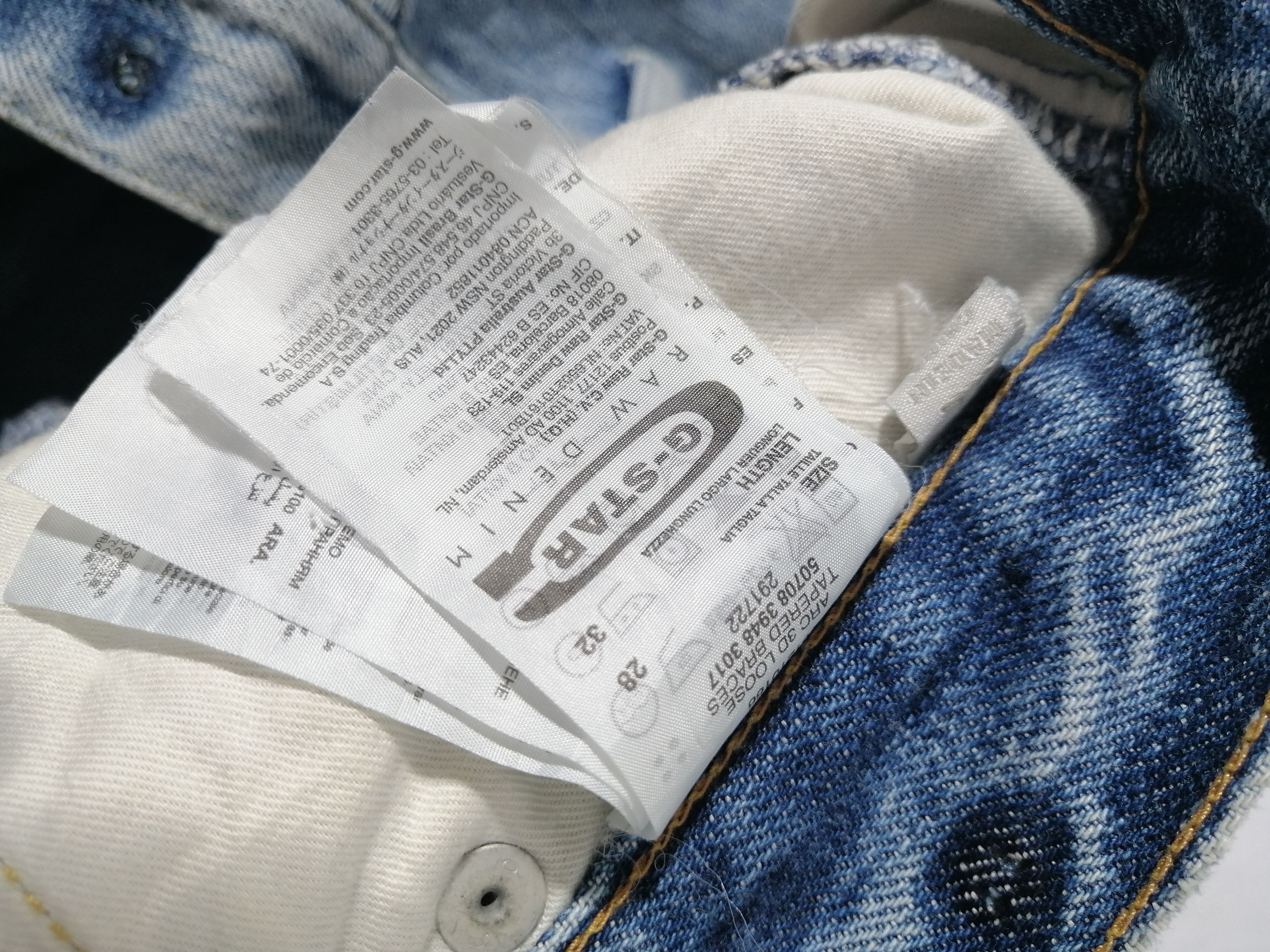 G-Star G Star Raw 3301 Nice Design Denim Jeans Size US 30 / EU 46 - 4 Thumbnail