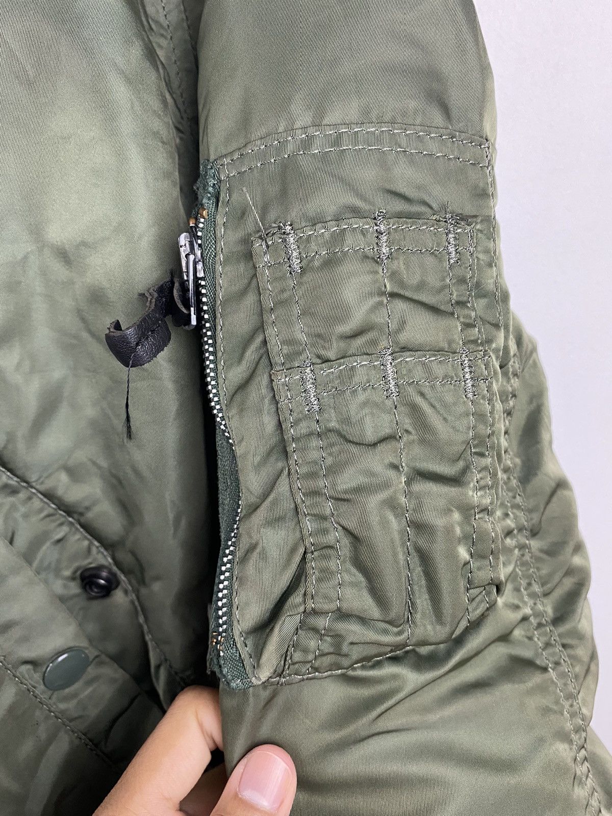 Alpha Industries × Vintage Vintage Alpha Military Flight Jacket Size US L / EU 52-54 / 3 - 2 Thumbnail