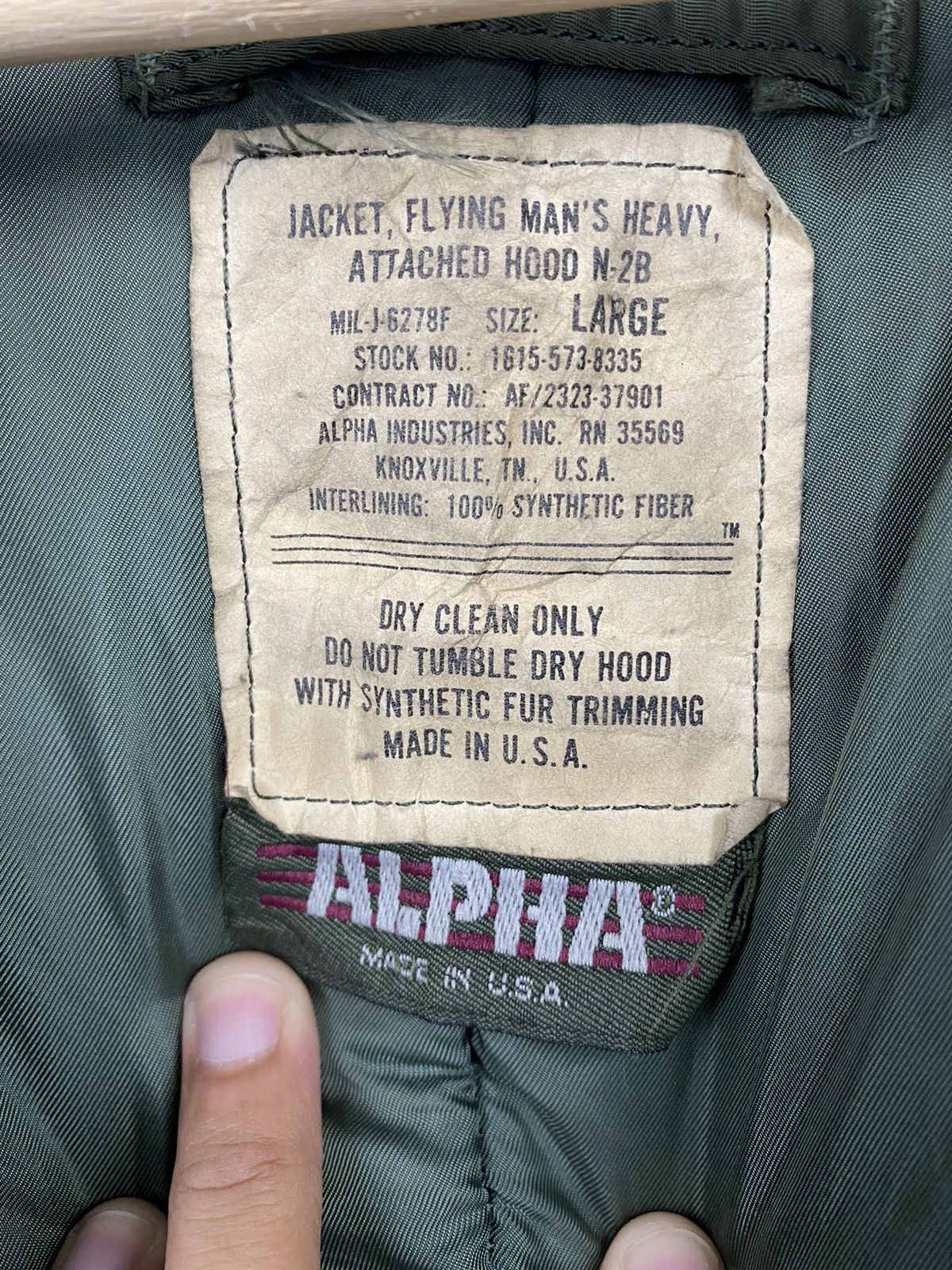 Alpha Industries × Vintage Vintage Alpha Military Flight Jacket Size US L / EU 52-54 / 3 - 15 Thumbnail