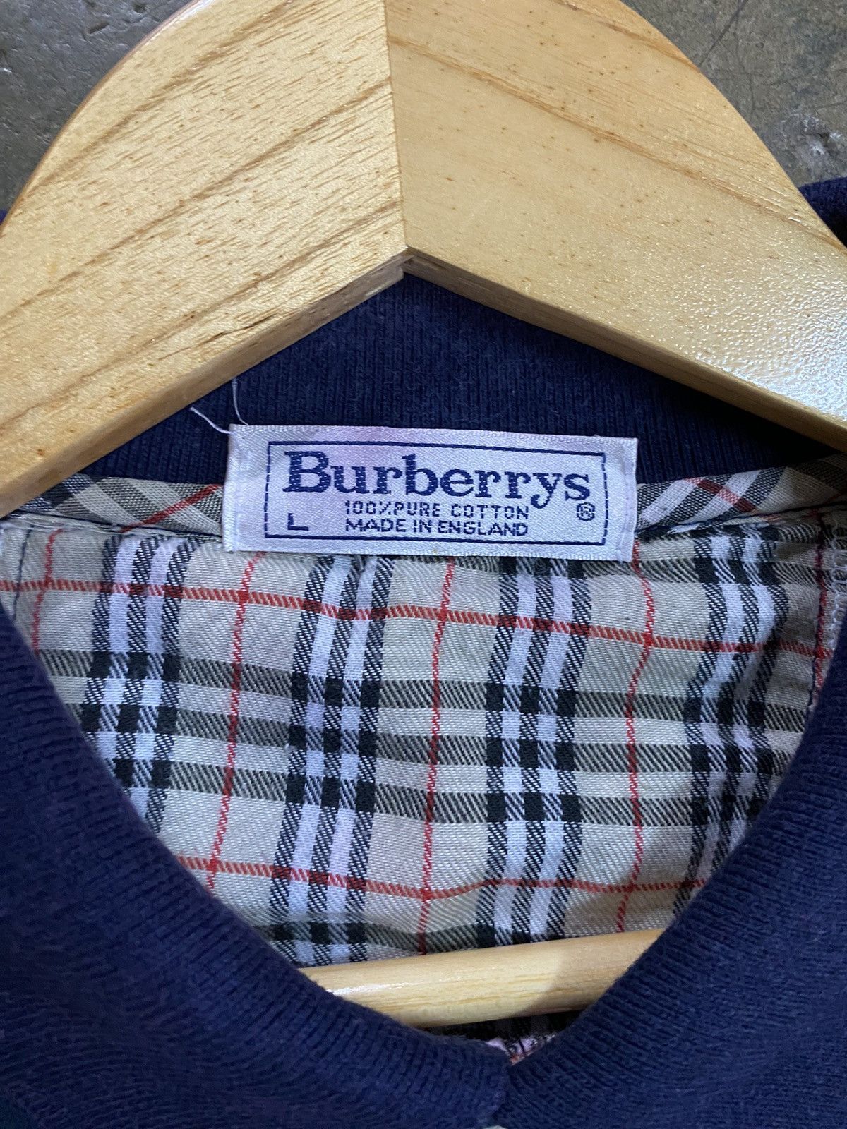 Burberry Vintage Burberry Nova Check Rugby Polo Shirt Long Sleeve Size US XL / EU 56 / 4 - 4 Thumbnail
