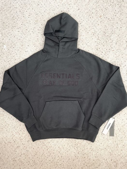 Fear of God Fear of God Essentials Hoodie Off Black FW22 size S