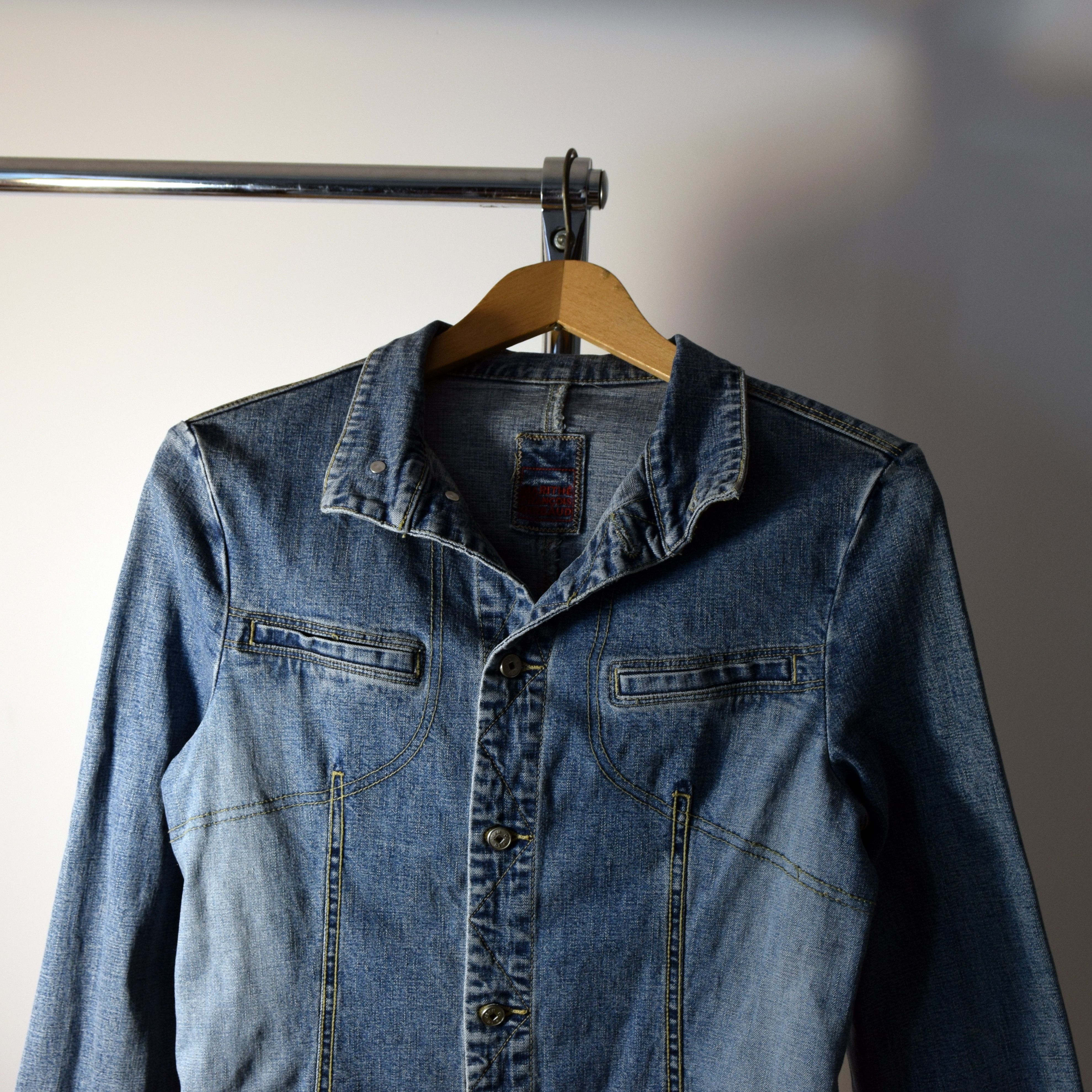 Designer × Marithe + Francois Girbaud Y2K ARCHIVAL MARITHE FRANCOIS GIBRAUD JEANS BLAZER JACKET Size L / US 10 / IT 46 - 10 Thumbnail