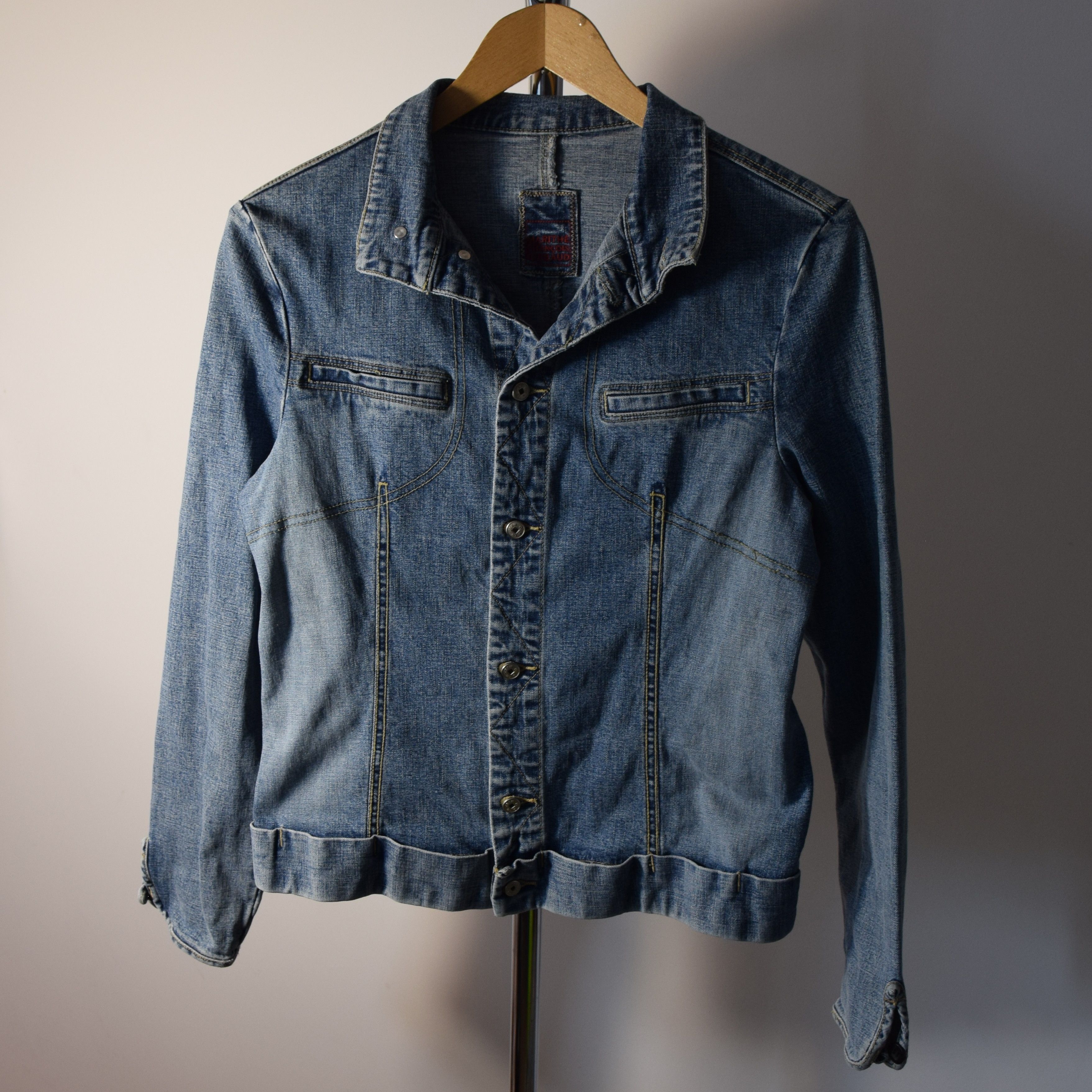 Designer × Marithe + Francois Girbaud Y2K ARCHIVAL MARITHE FRANCOIS GIBRAUD JEANS BLAZER JACKET Size L / US 10 / IT 46 - 3 Thumbnail